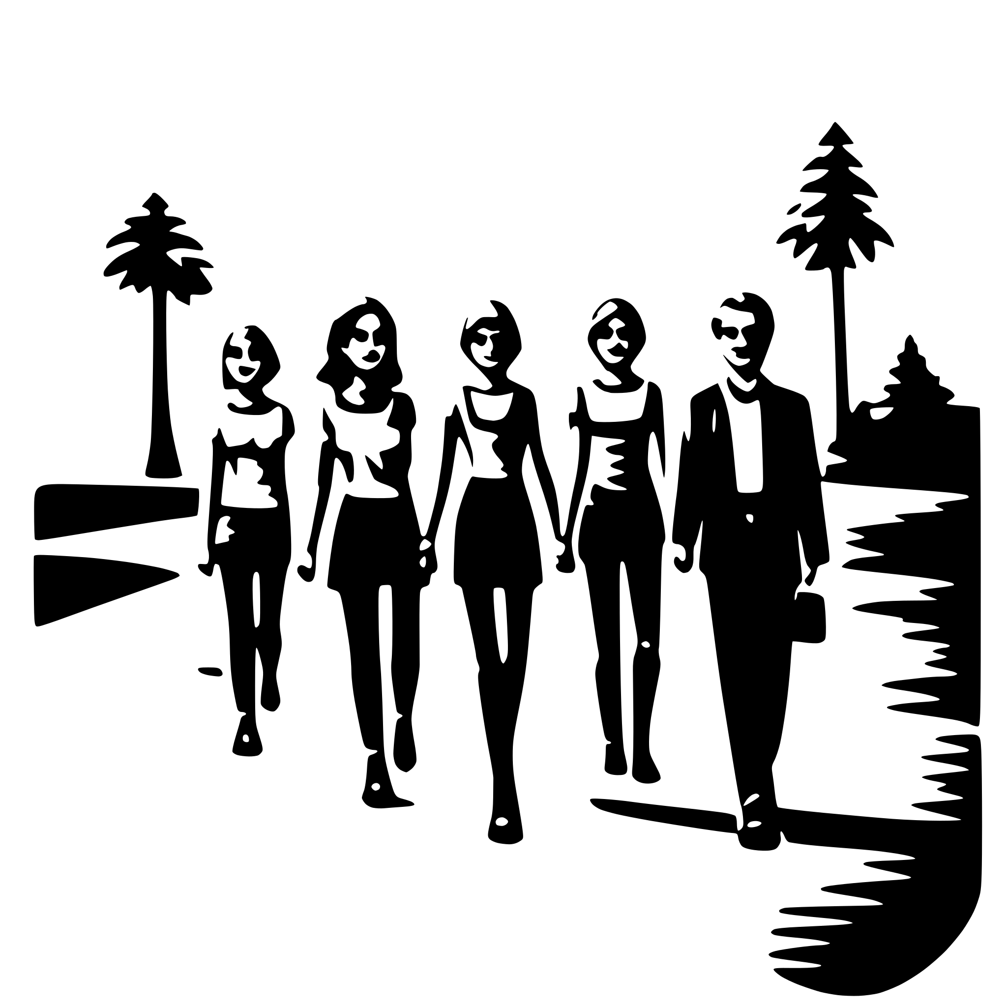AI-generated SVG of a people walking