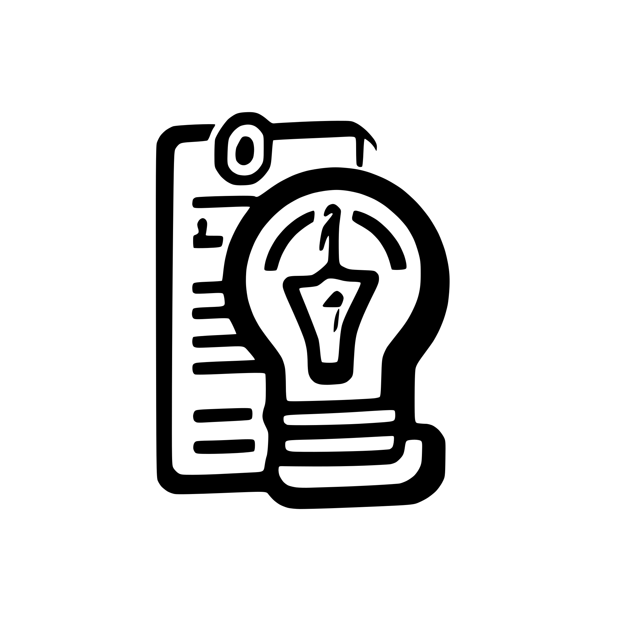 AI-generated SVG of a document icon with a lightbulb on it