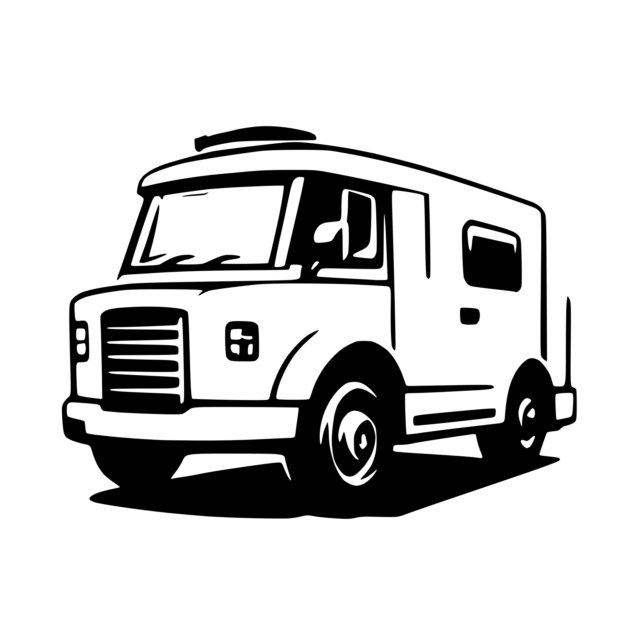 AI-generated SVG of a security vehicle HGV