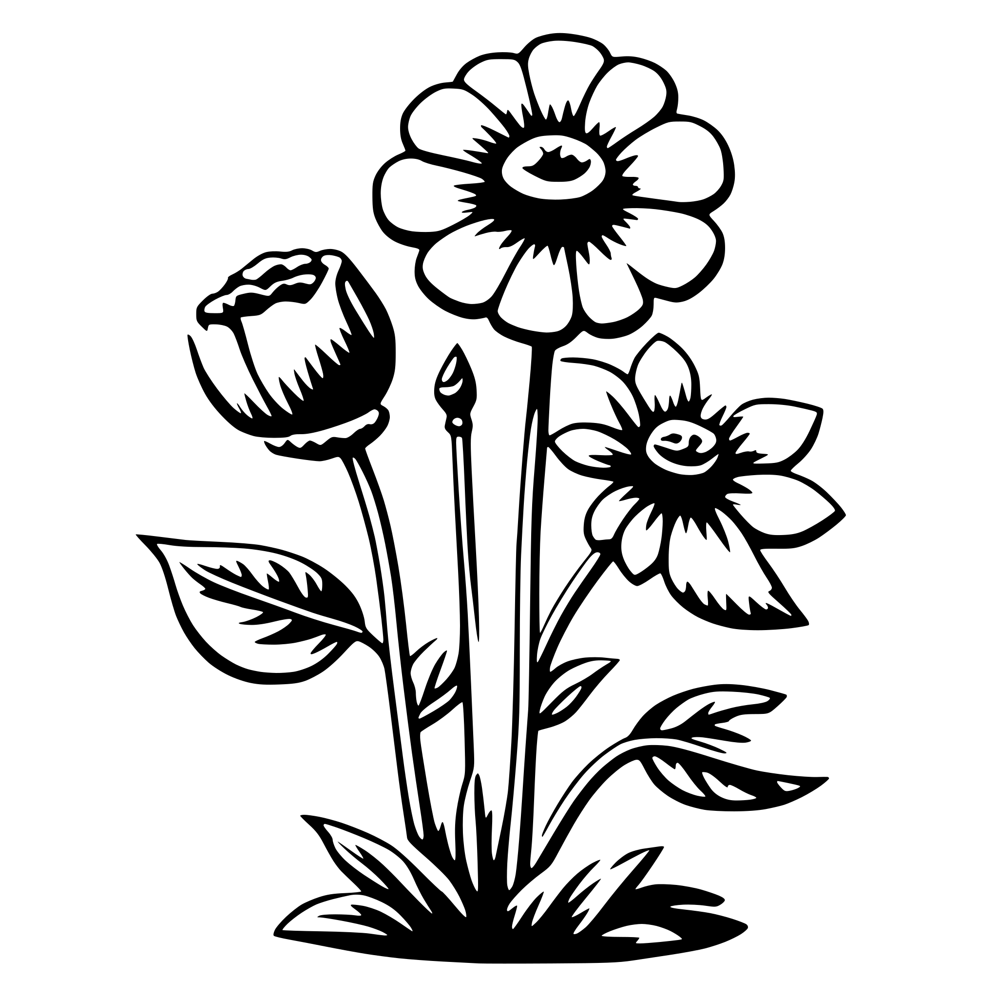 AI-generated SVG of a flower