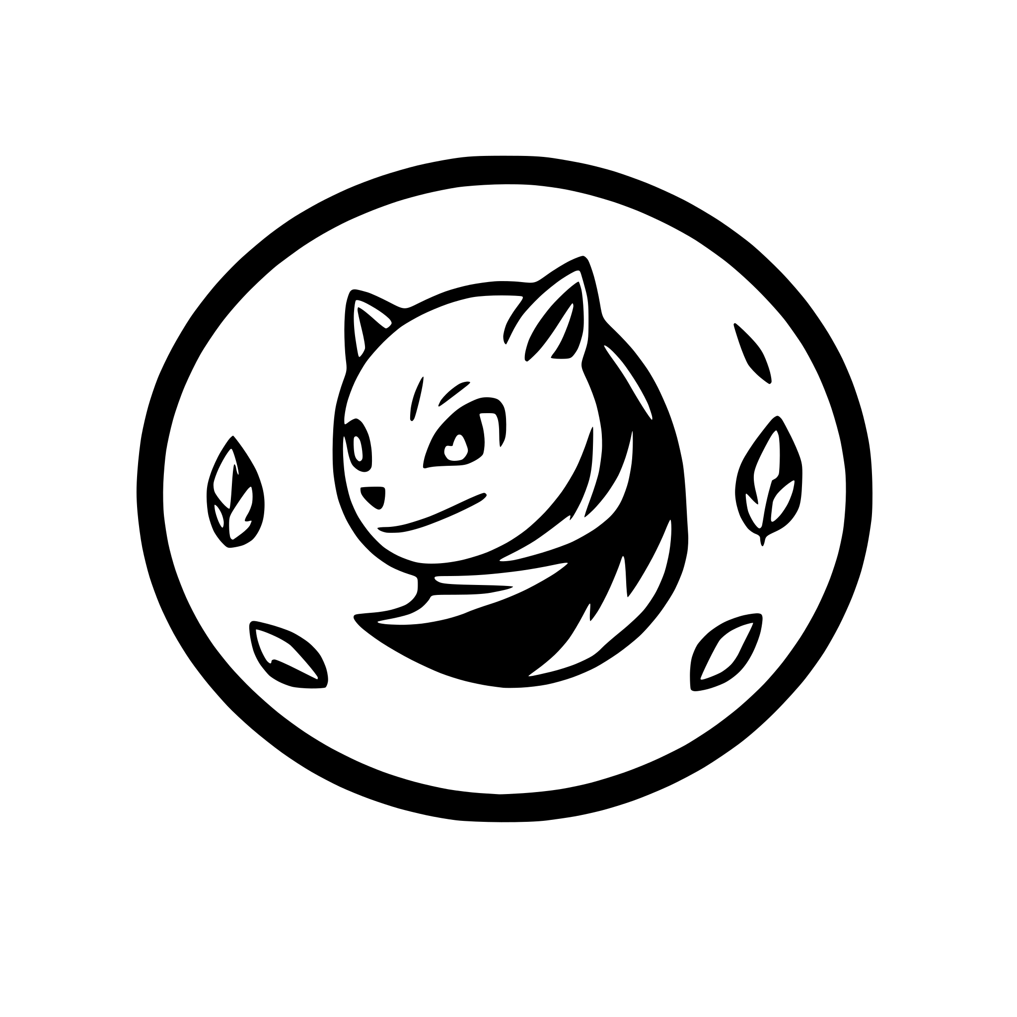 AI-generated SVG of a austin community college round logo with riverbat
