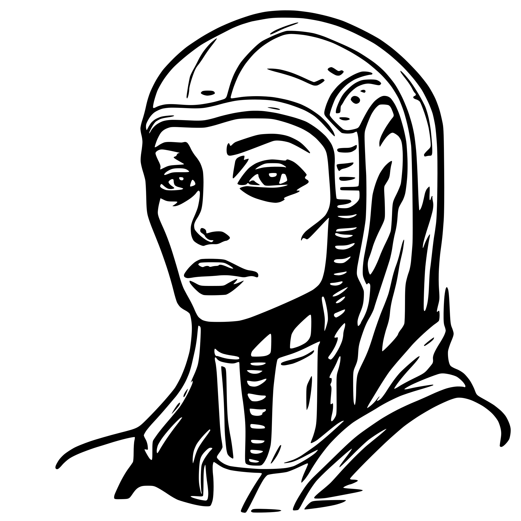 AI-generated SVG of 'alien skin'