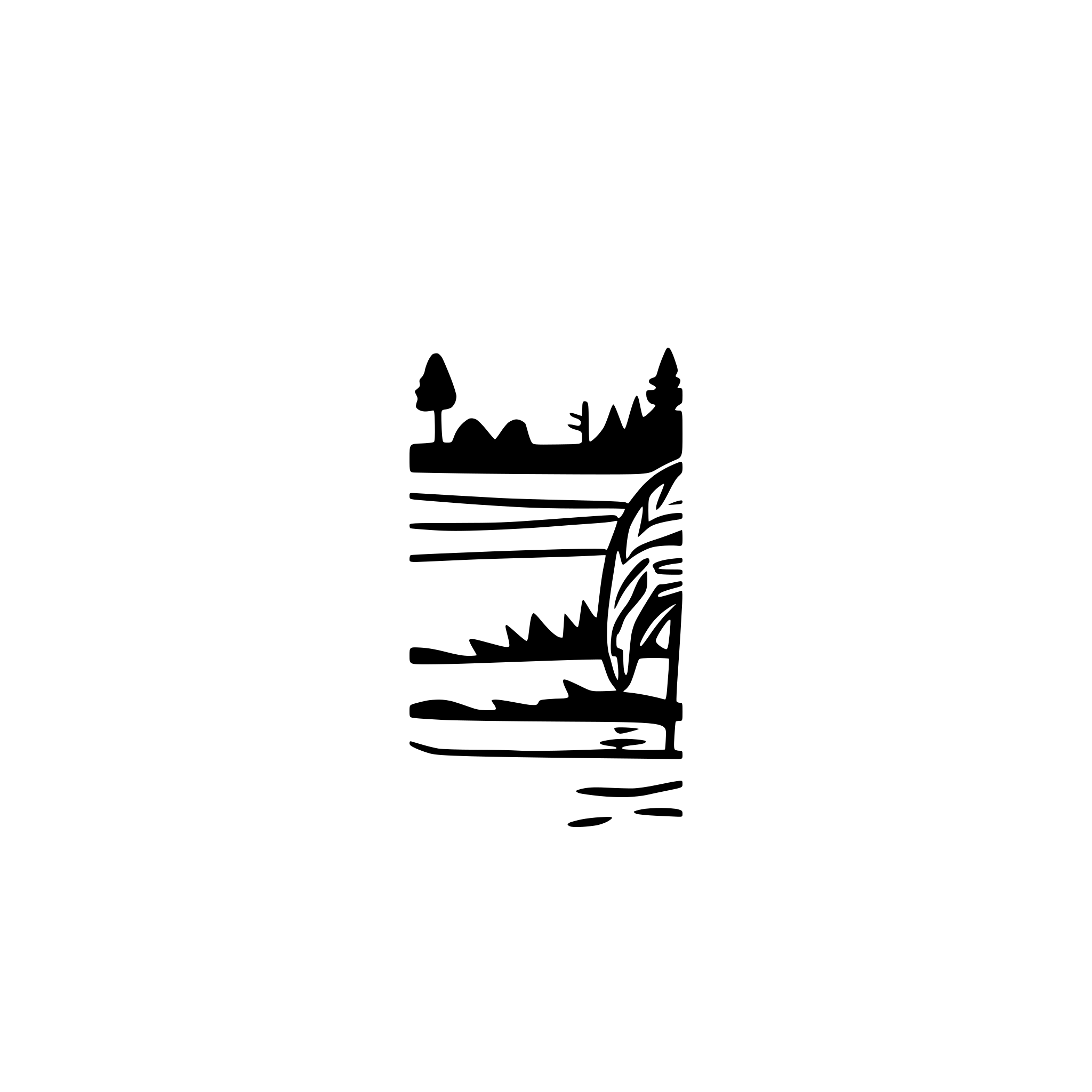 AI-generated SVG of 'crane on the lake'
