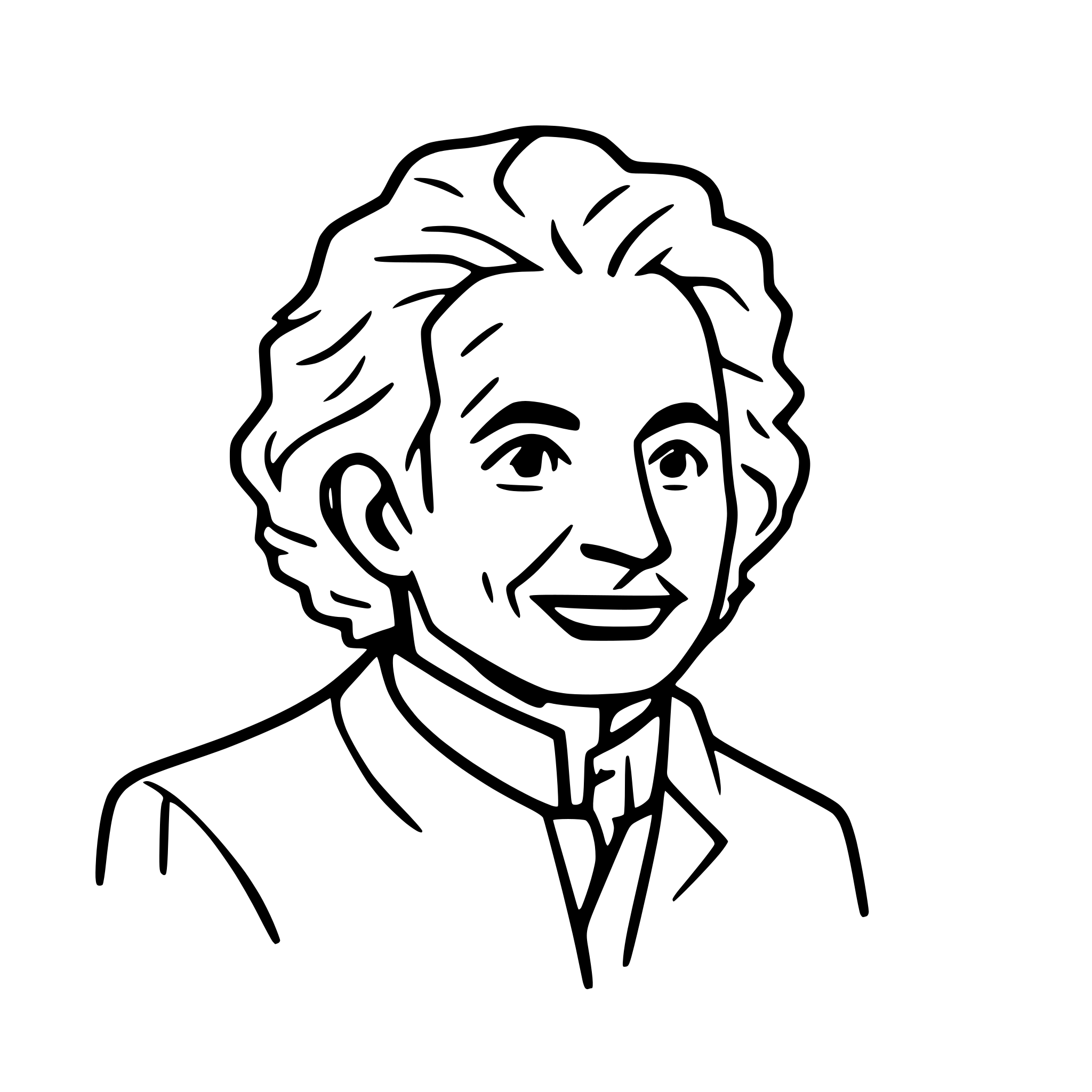 AI-generated SVG of 'Albert Einstein'