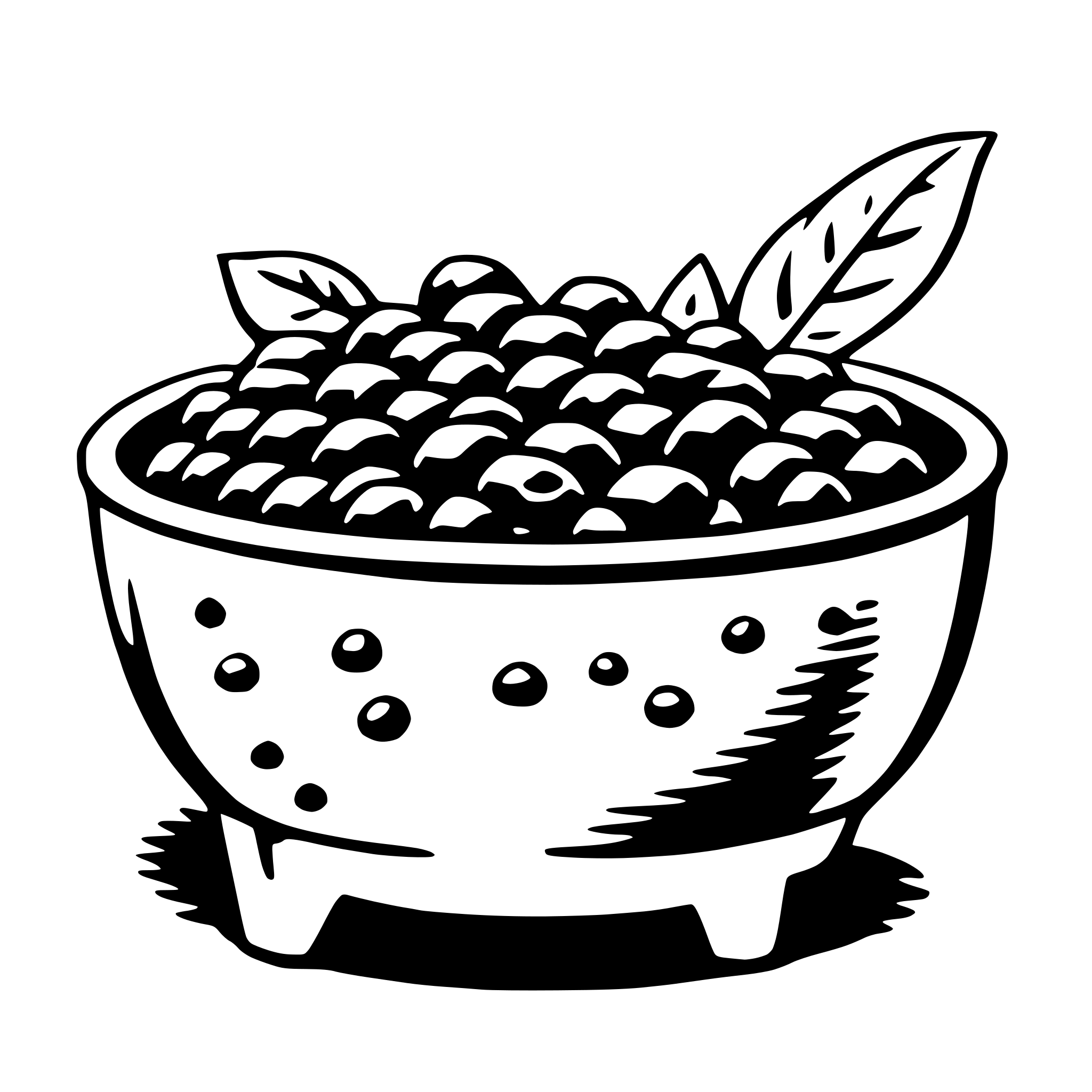 AI-generated SVG of 'chia seed'