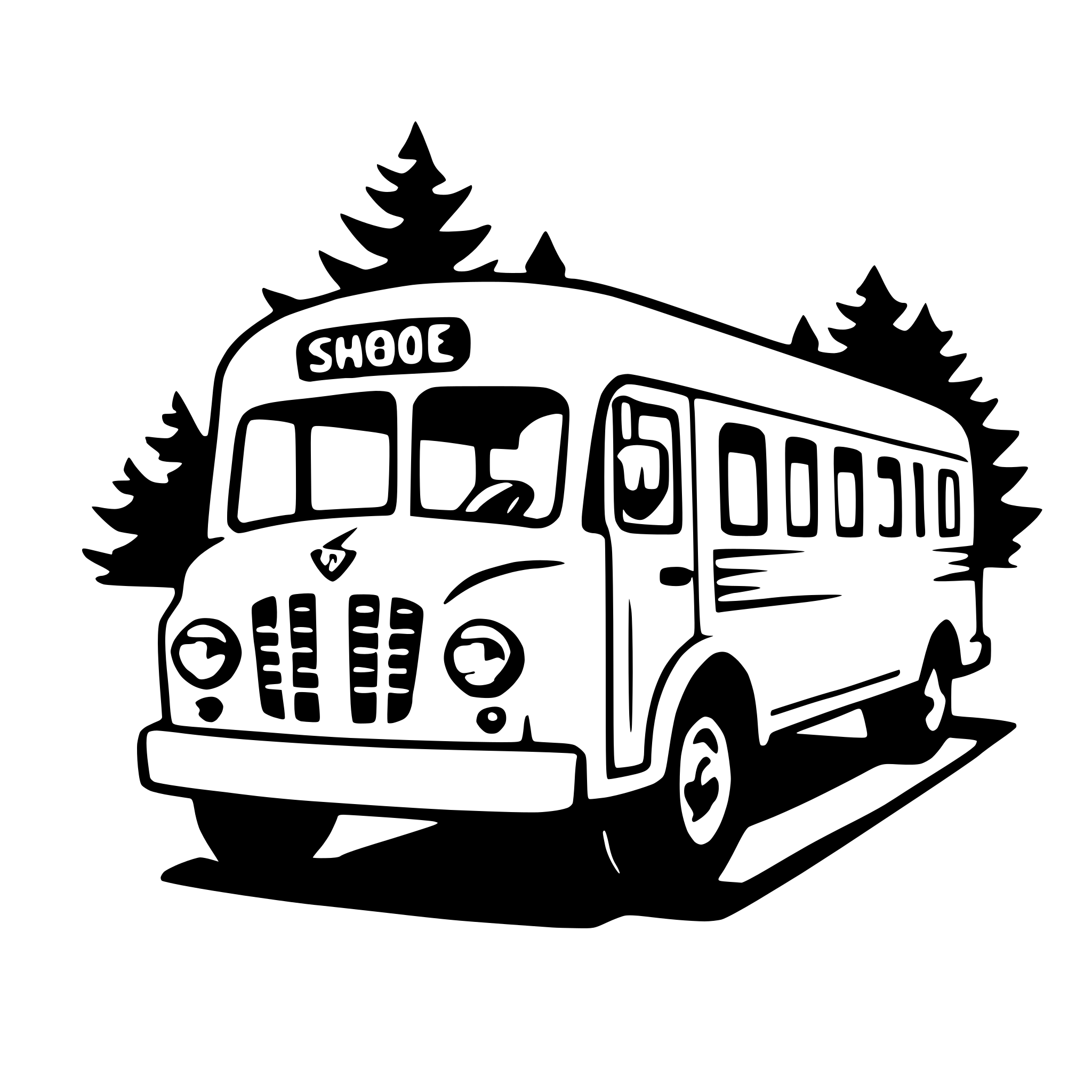 AI-generated SVG of a school bus