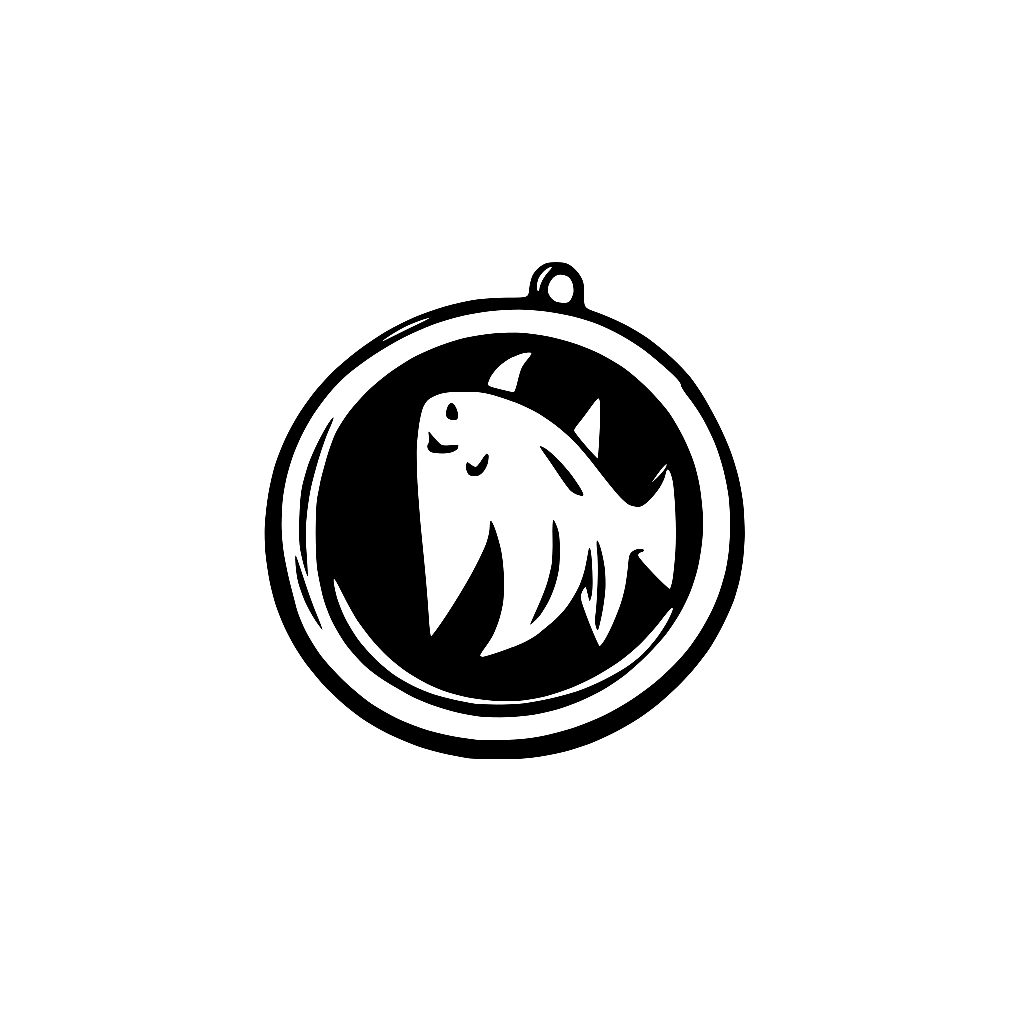 AI-generated SVG of a minimalist phish hook