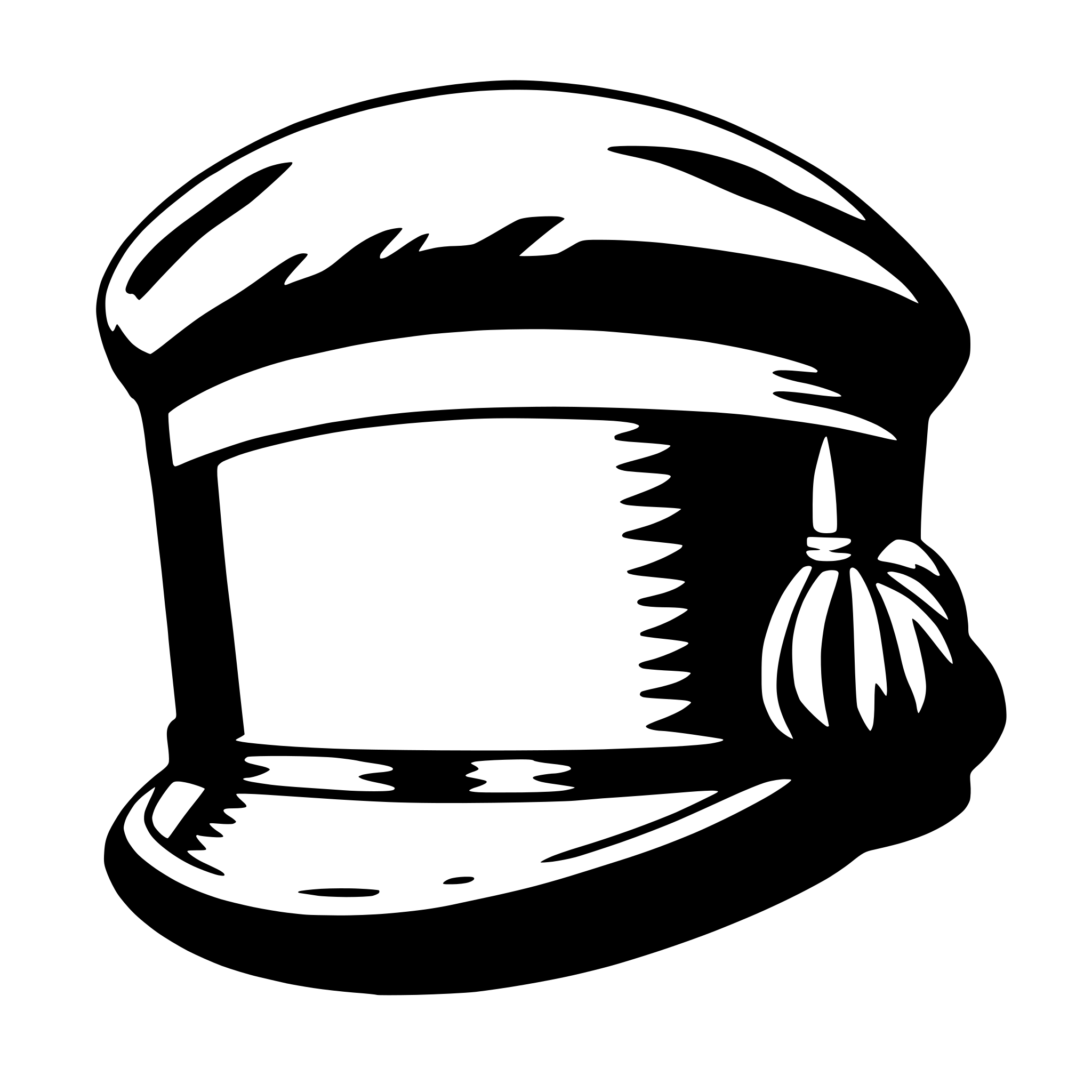 AI-generated SVG of a beret