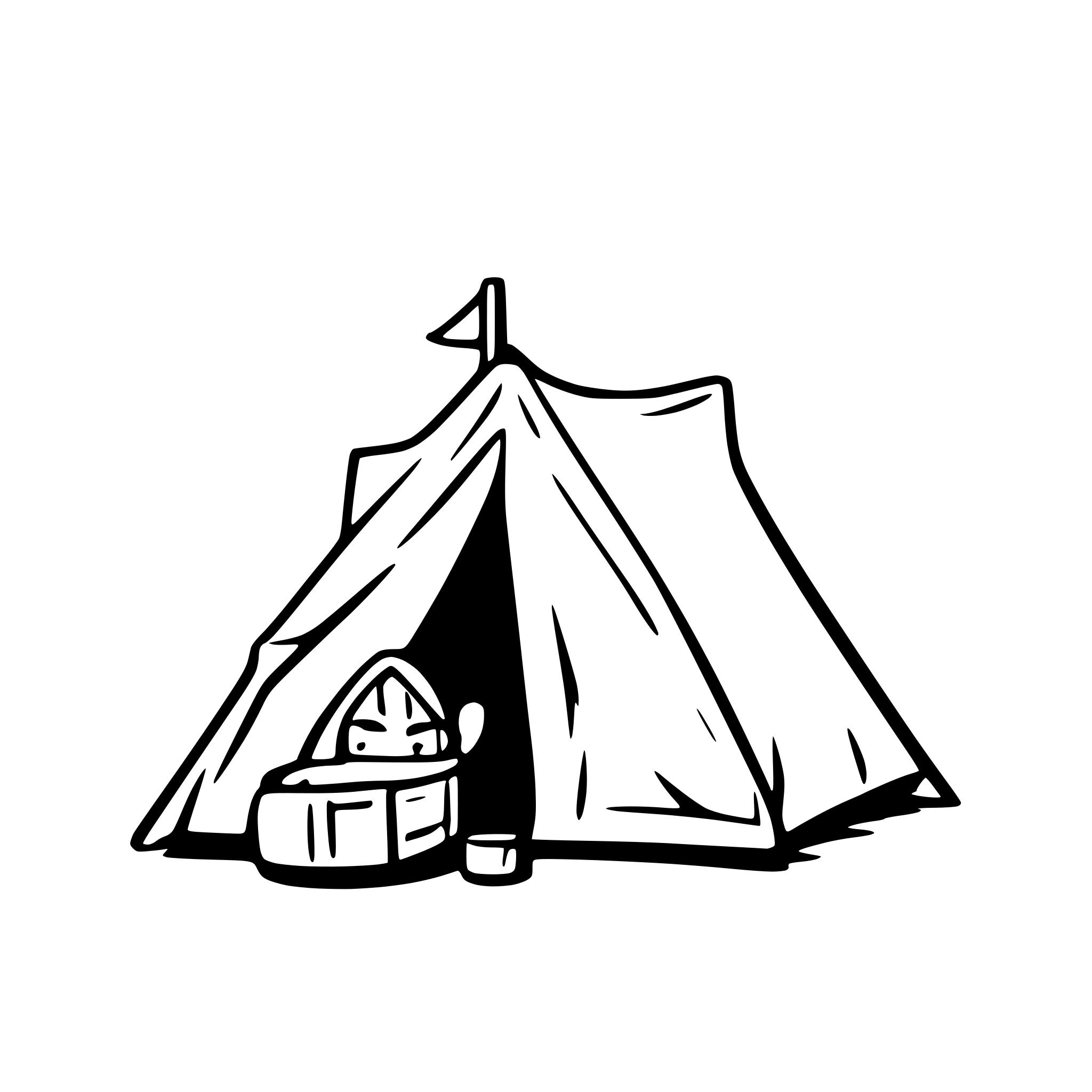 AI-generated SVG of a A homeless tent