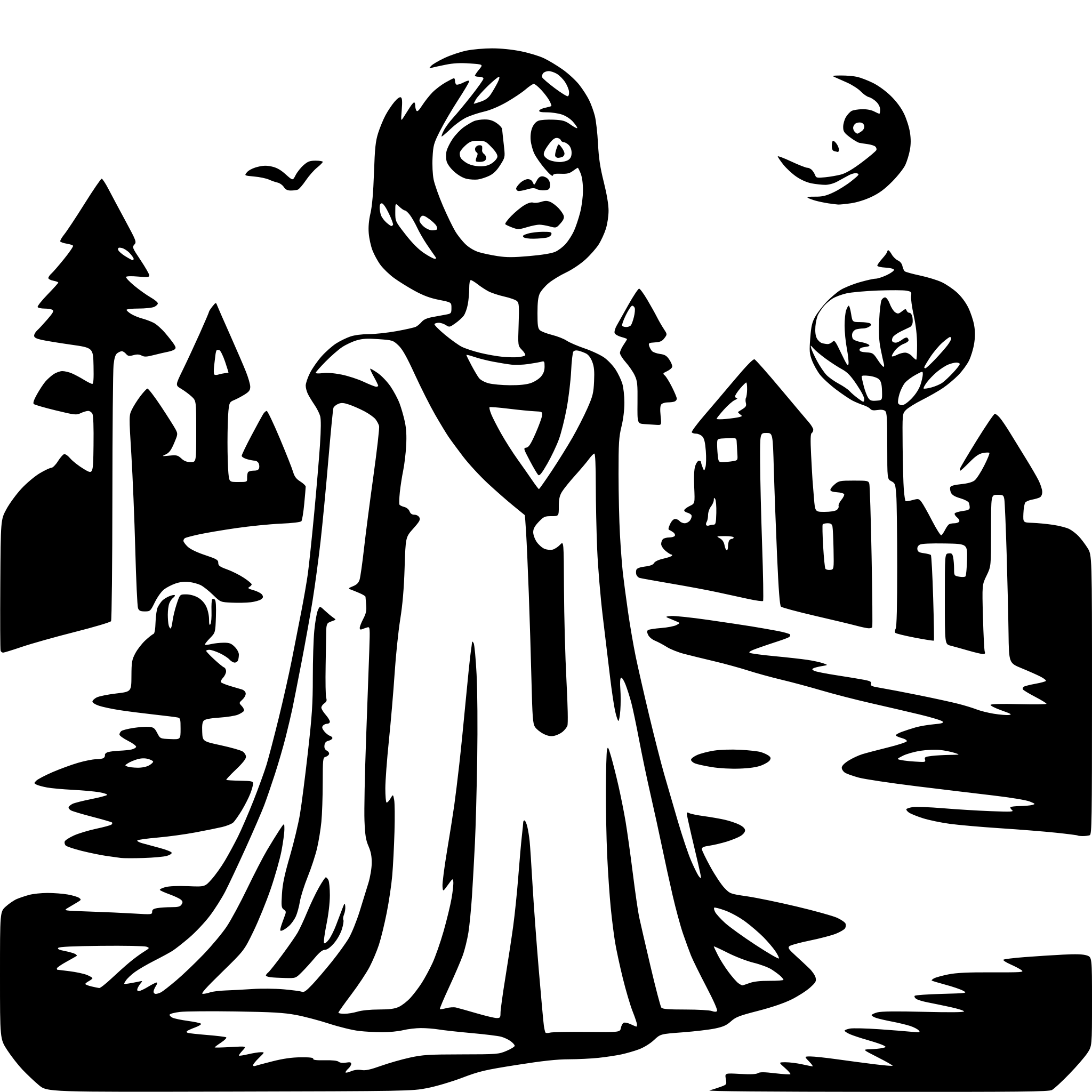 AI-generated SVG of 'horror dream'