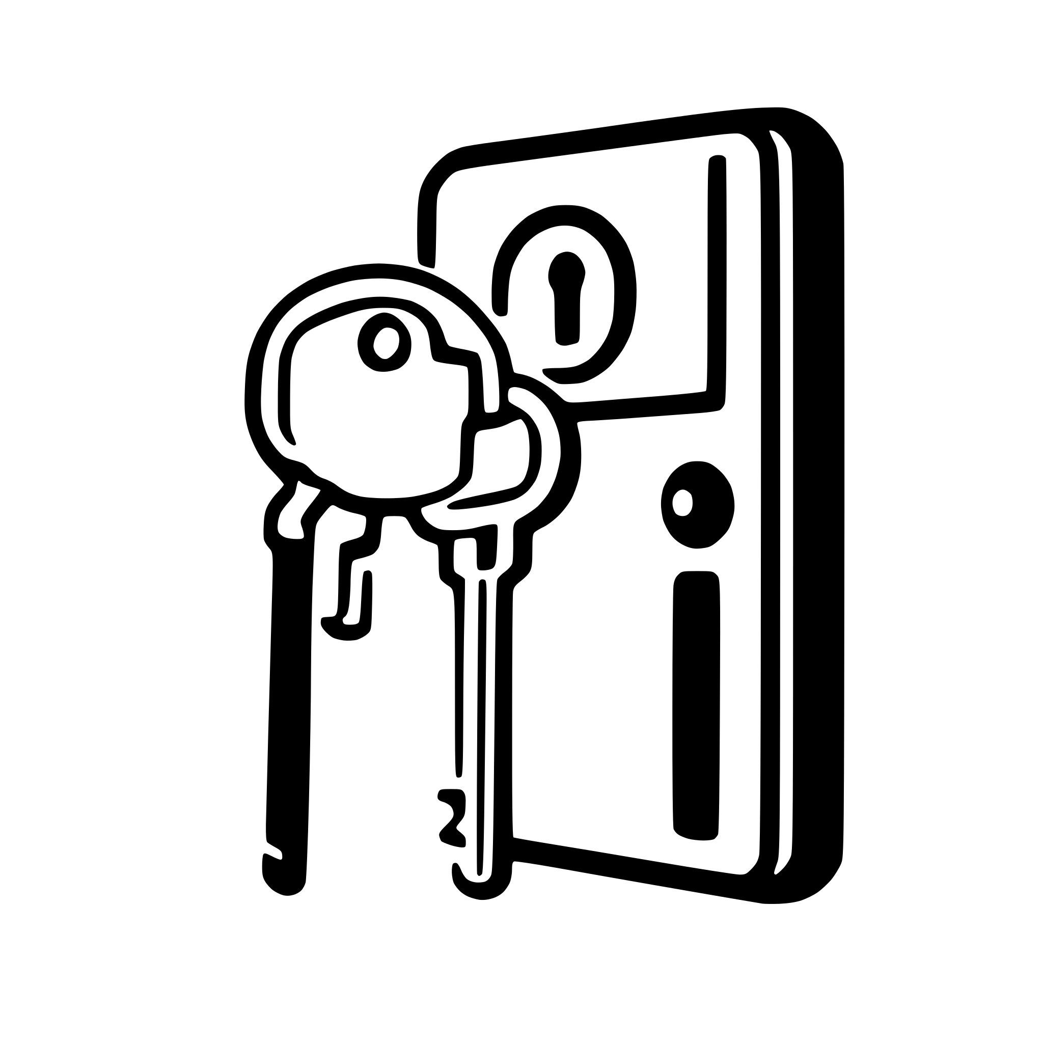 AI-generated SVG of 'key unlocking a door'