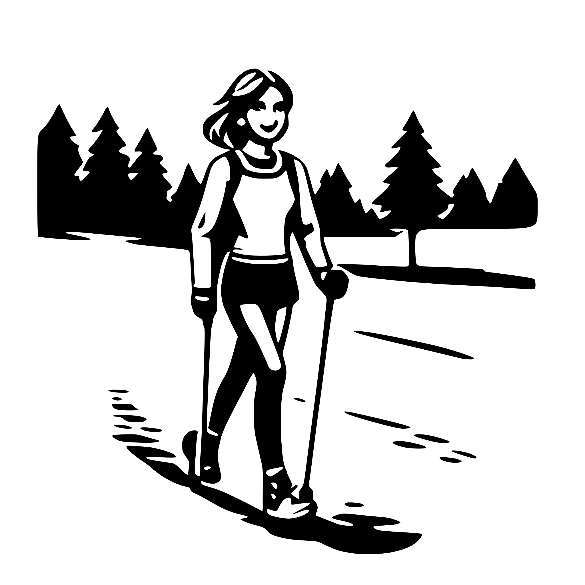 AI-generated SVG of 'Nordic Walking'
