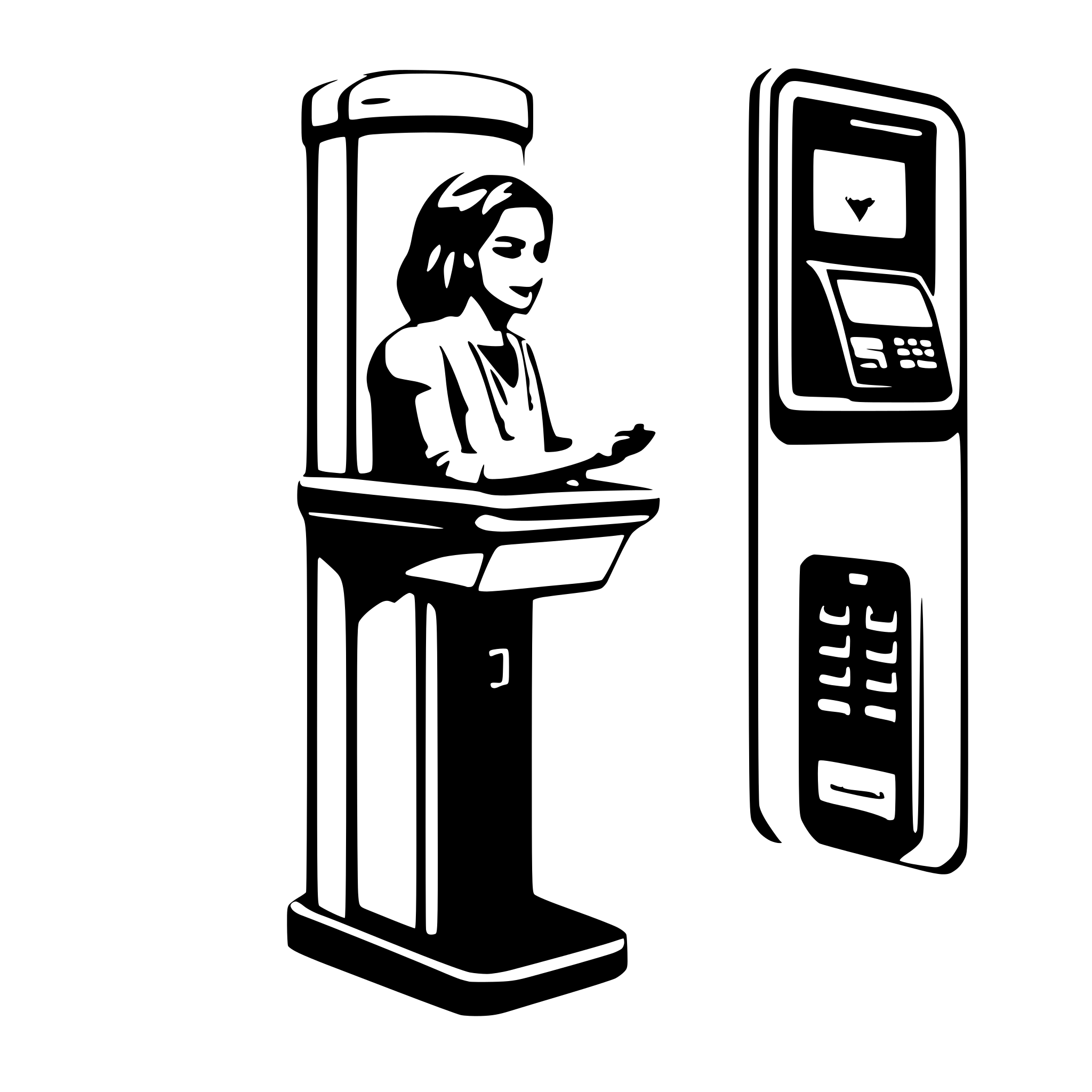 AI-generated SVG of a I want you to design me a very, very beautiful cashless machine that doesn't give people money and is mounted on the wall.