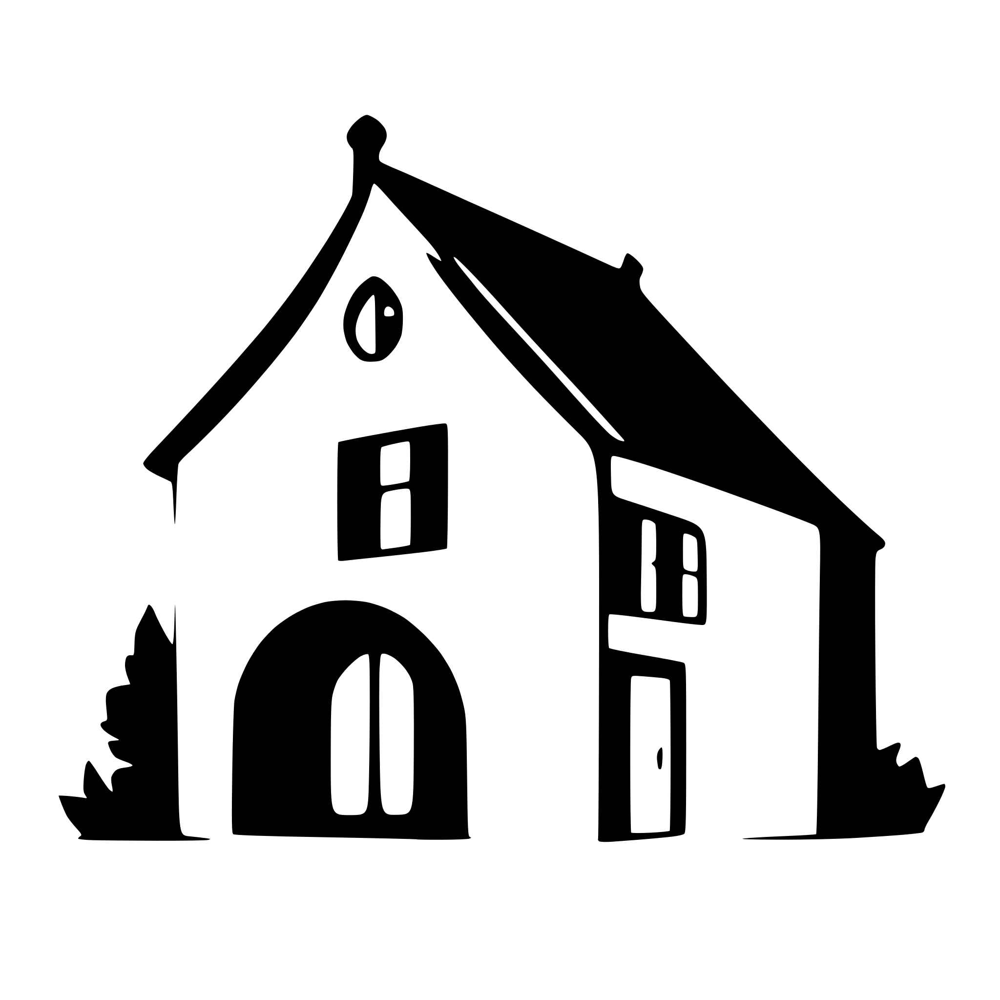 AI-generated SVG of a Haus unterm Mond