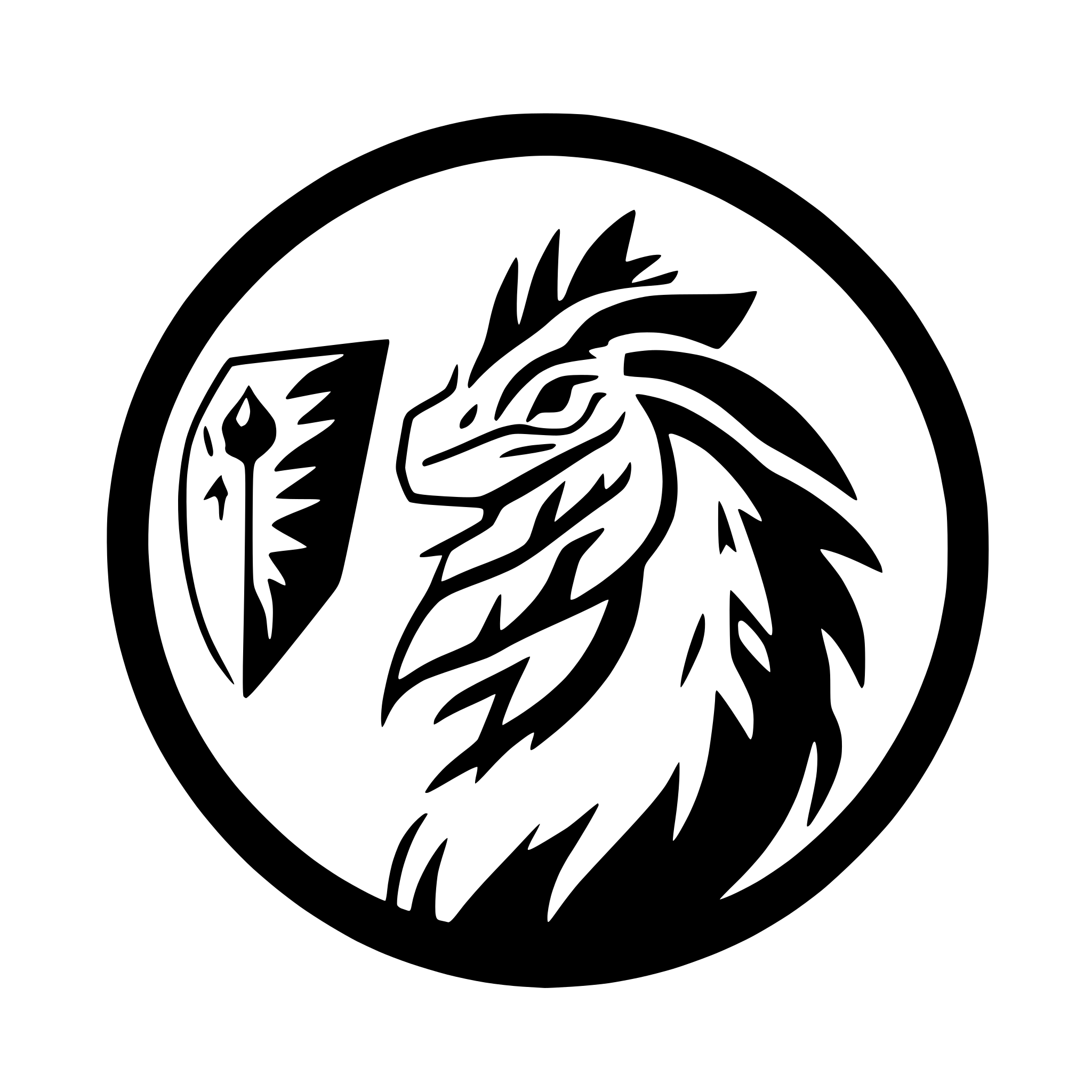 AI-generated SVG of a basilisk myth animal (as a hybrid of a rooster, dragon, and serpent) from greech story vector  black white logo for football fans community (include classic ball to the logo). make logo like harry potter logo style