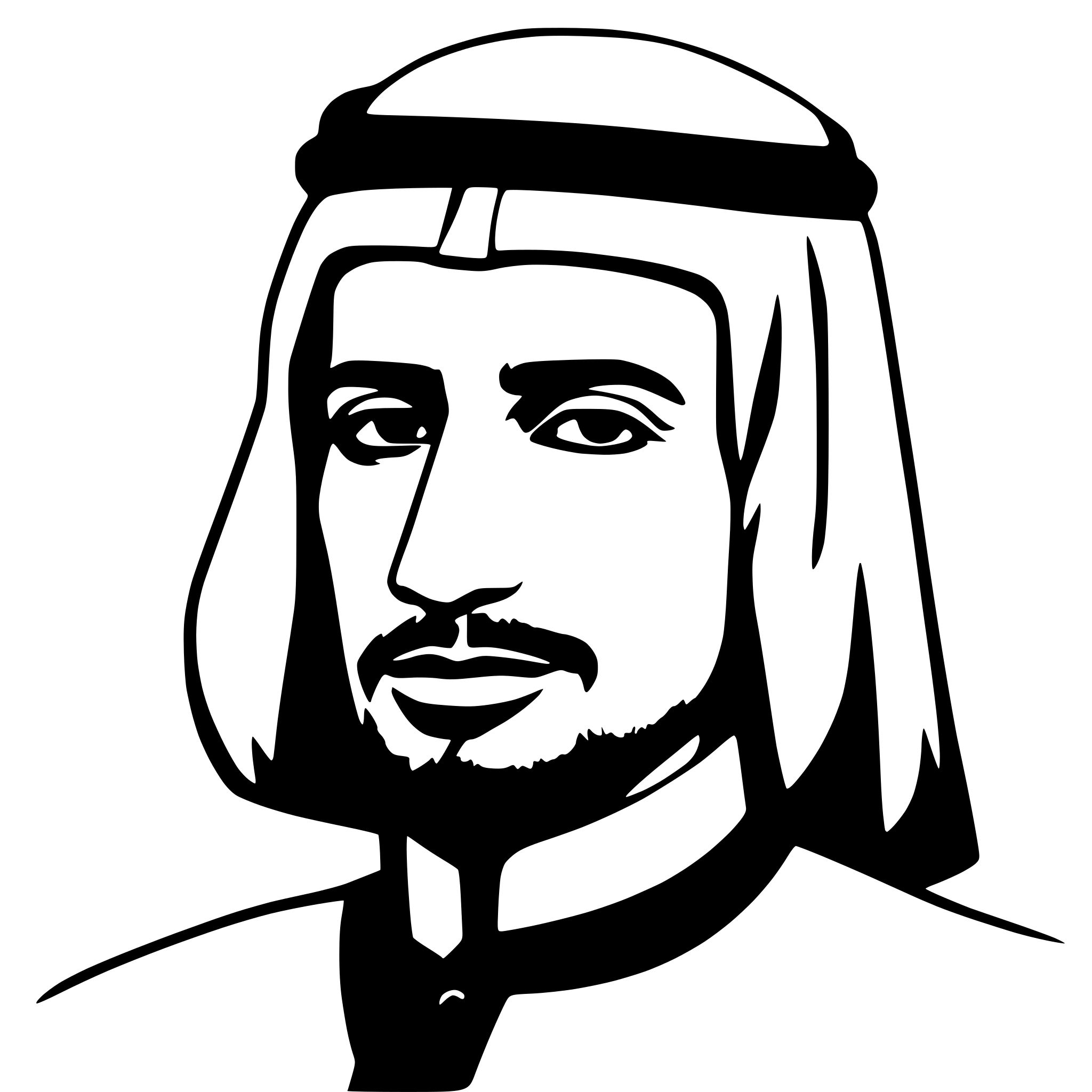 AI-generated SVG of a أحمد خالد المهيري