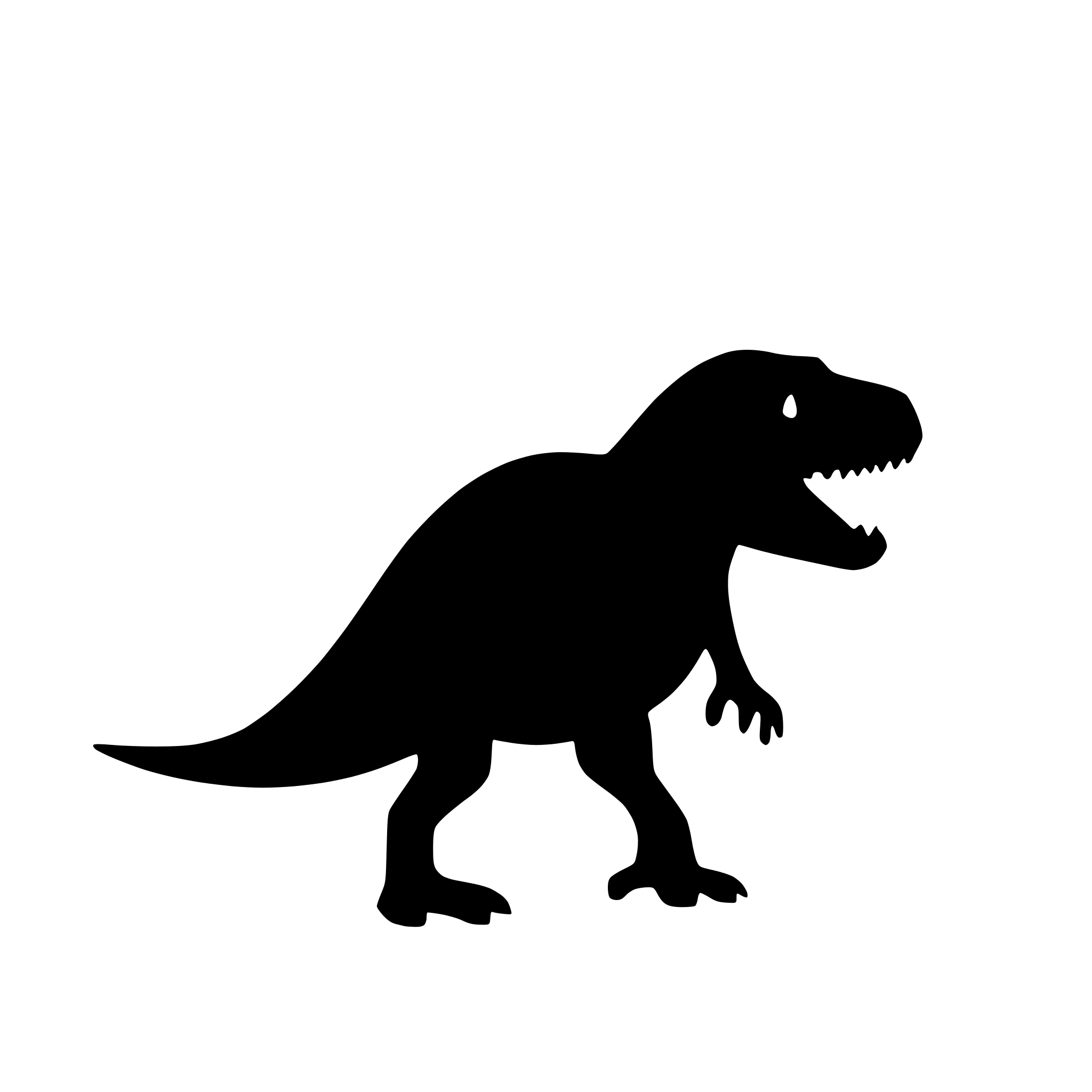 AI-generated SVG of a dinosaur t rex