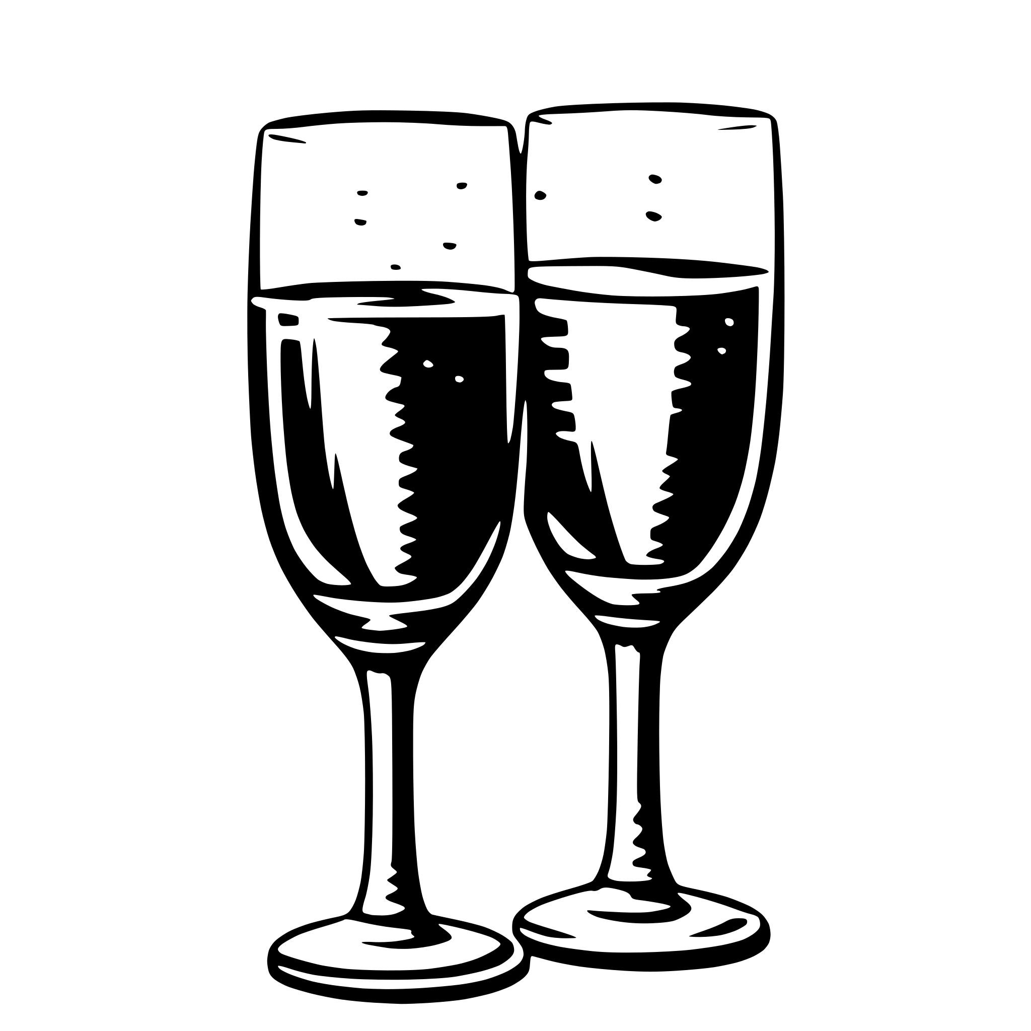 AI-generated SVG of a champagne glasses clinking in cheers