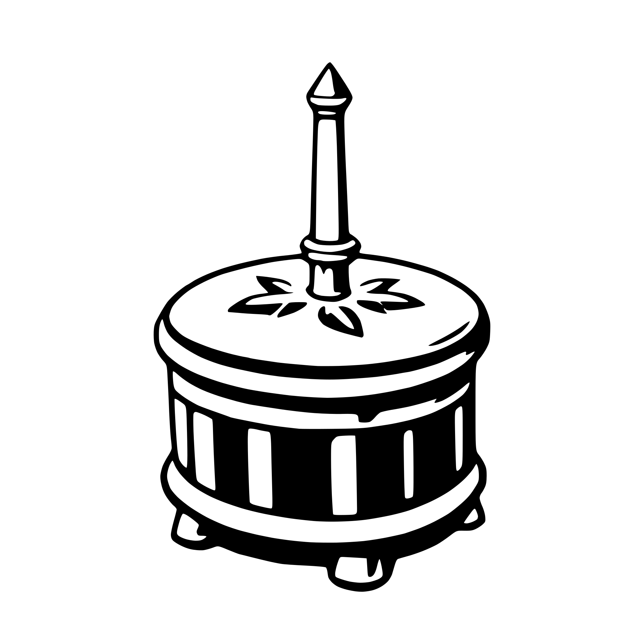 AI-generated SVG of a ottoman