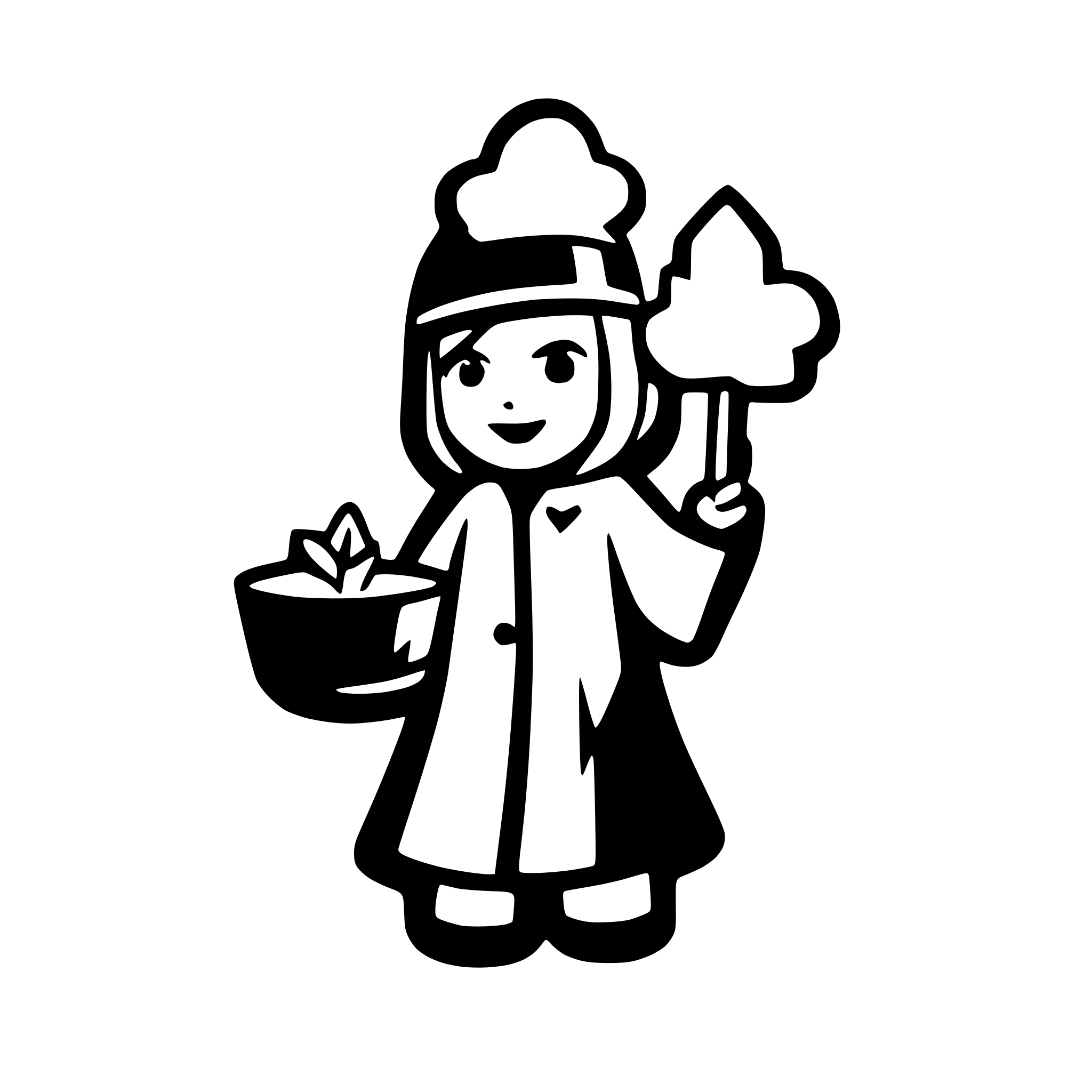 AI-generated SVG of a IT Wizard, magically summoning cloud resources, icon