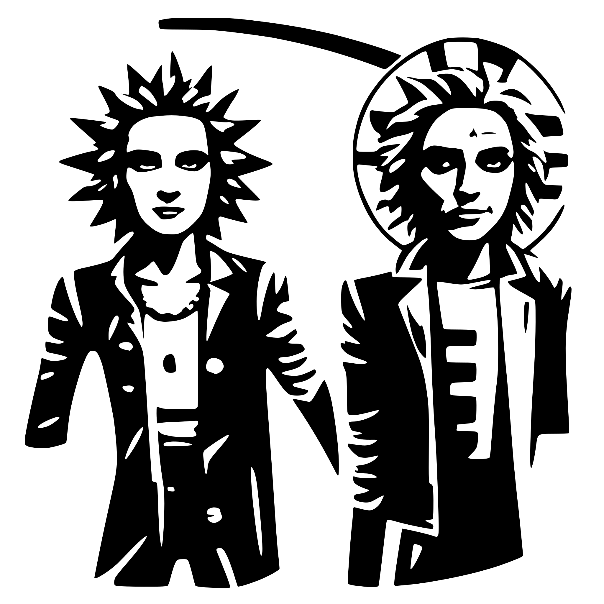 AI-generated SVG of a two psylocyb anarchist