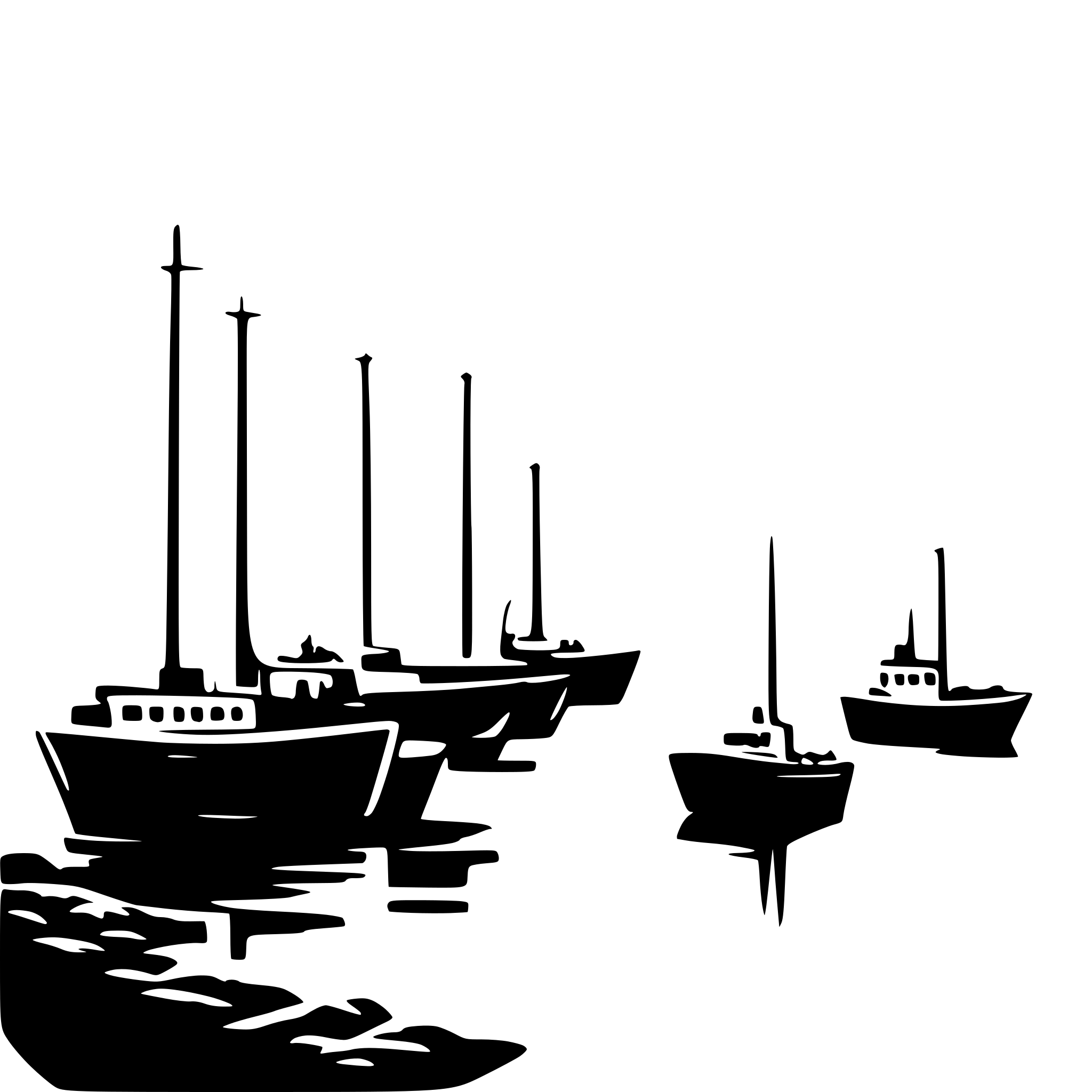 AI-generated SVG of a port with ships