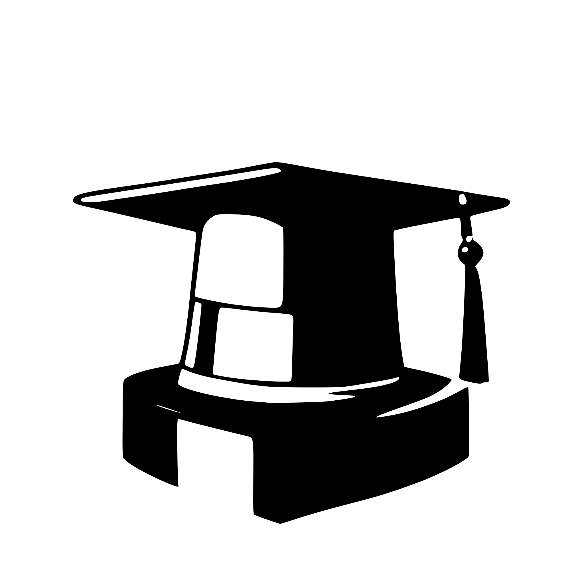 AI-generated SVG of 'Simple graduation hat'