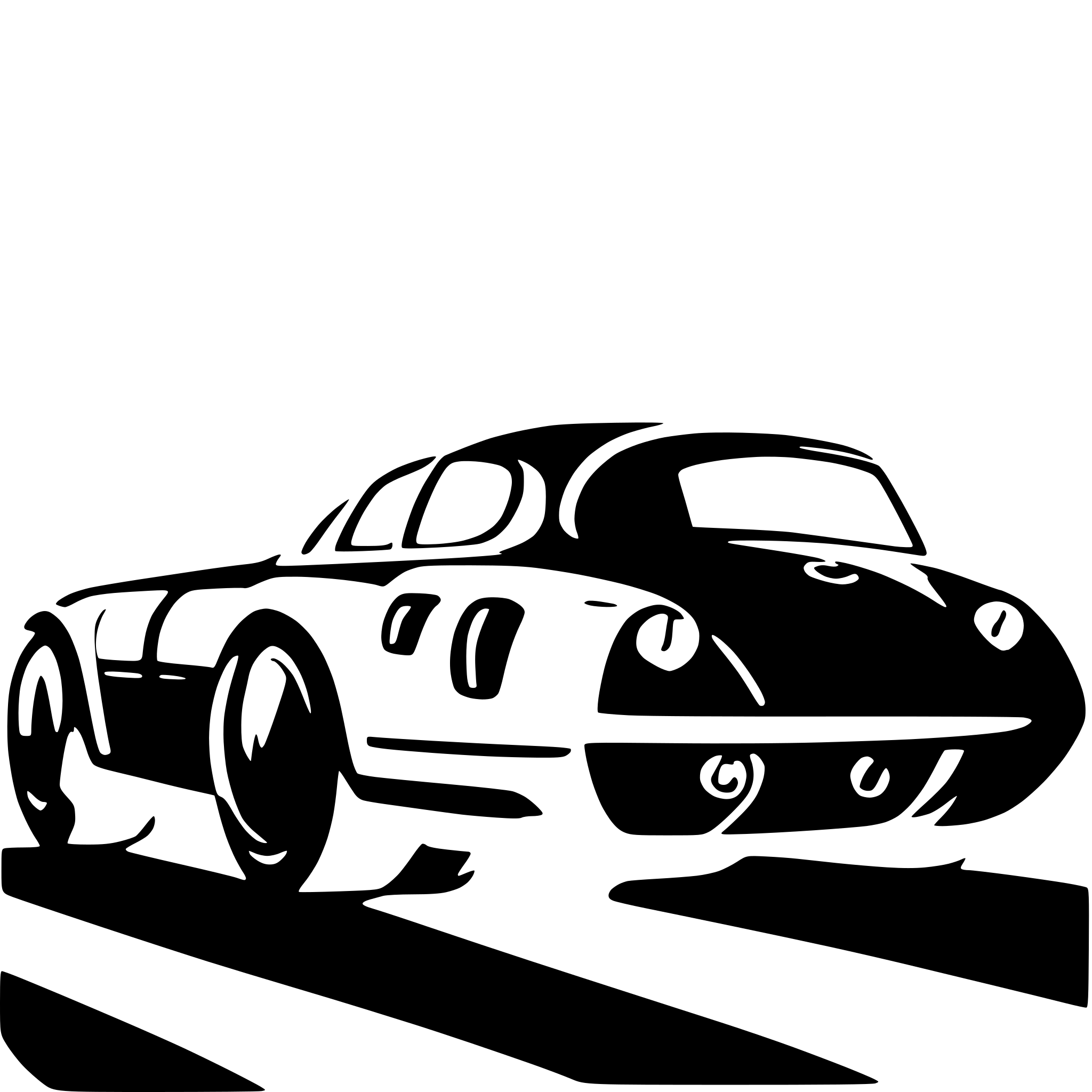 AI-generated SVG of a fast car