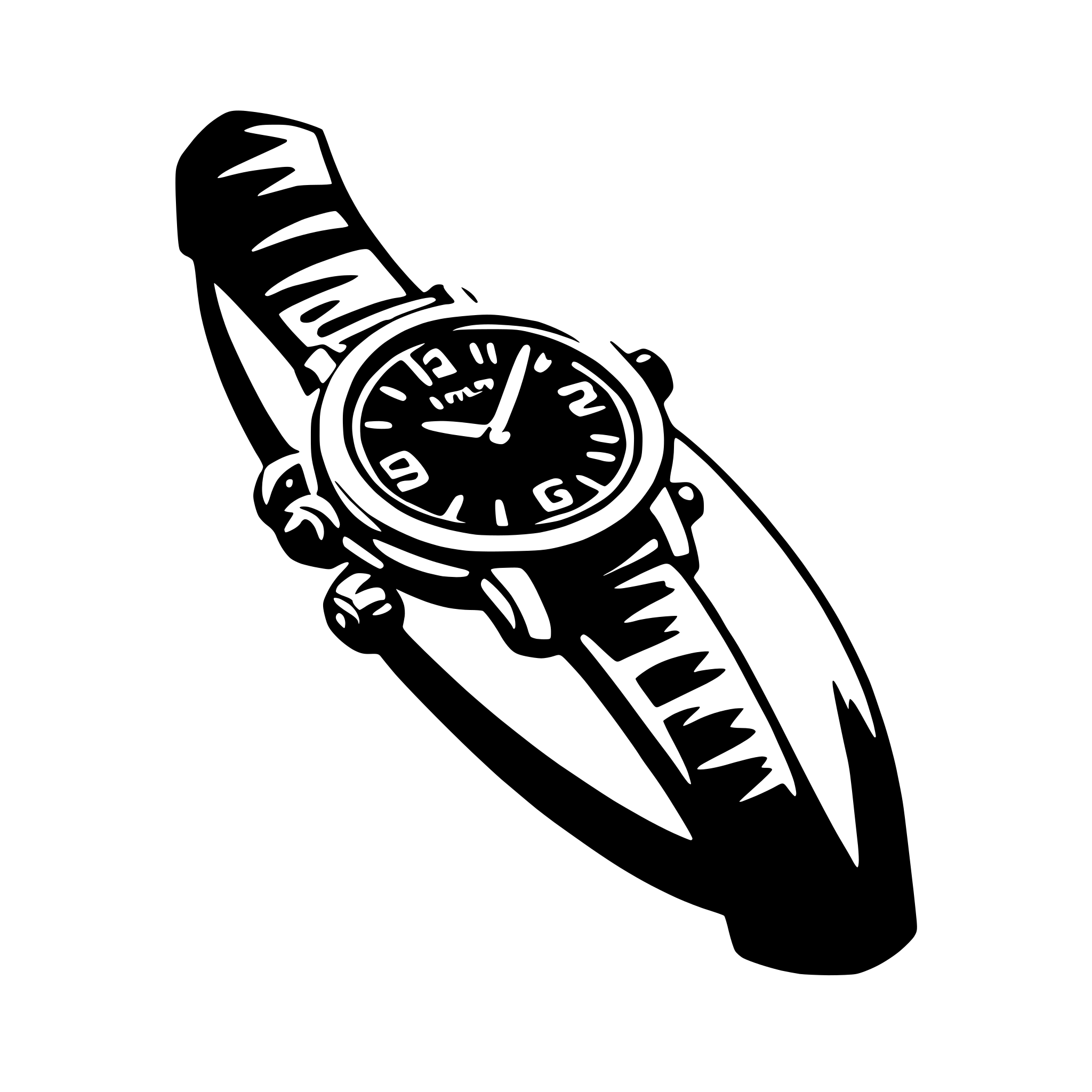 AI-generated SVG of a watchband