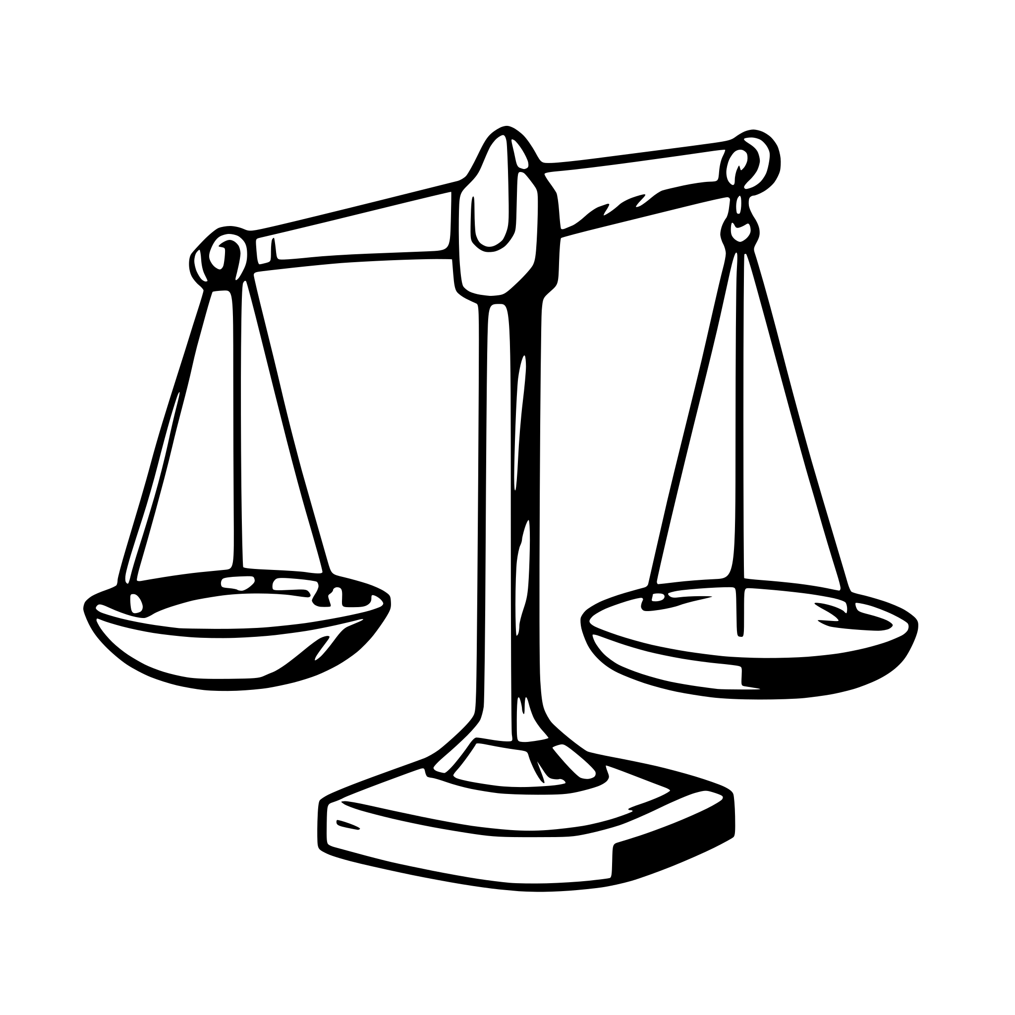 AI-generated SVG of a Balanced scales