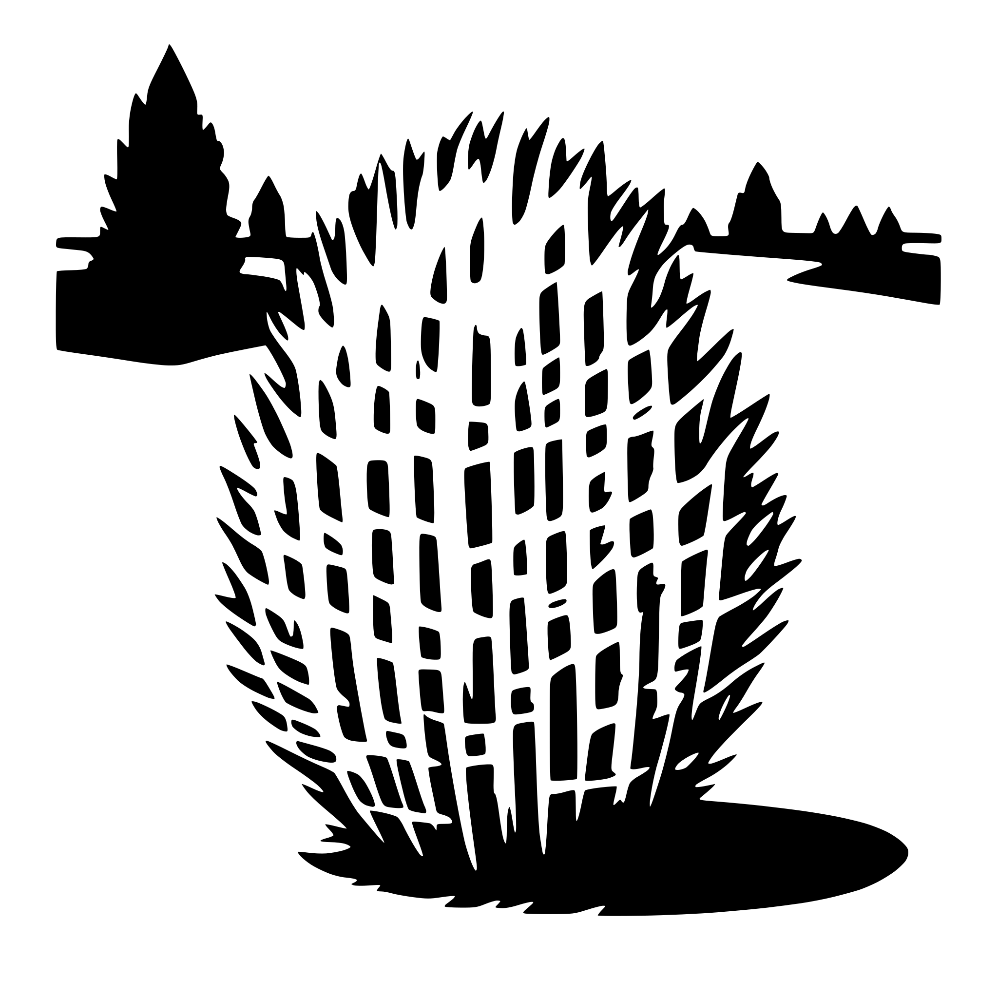 AI-generated SVG of a tumbleweed
