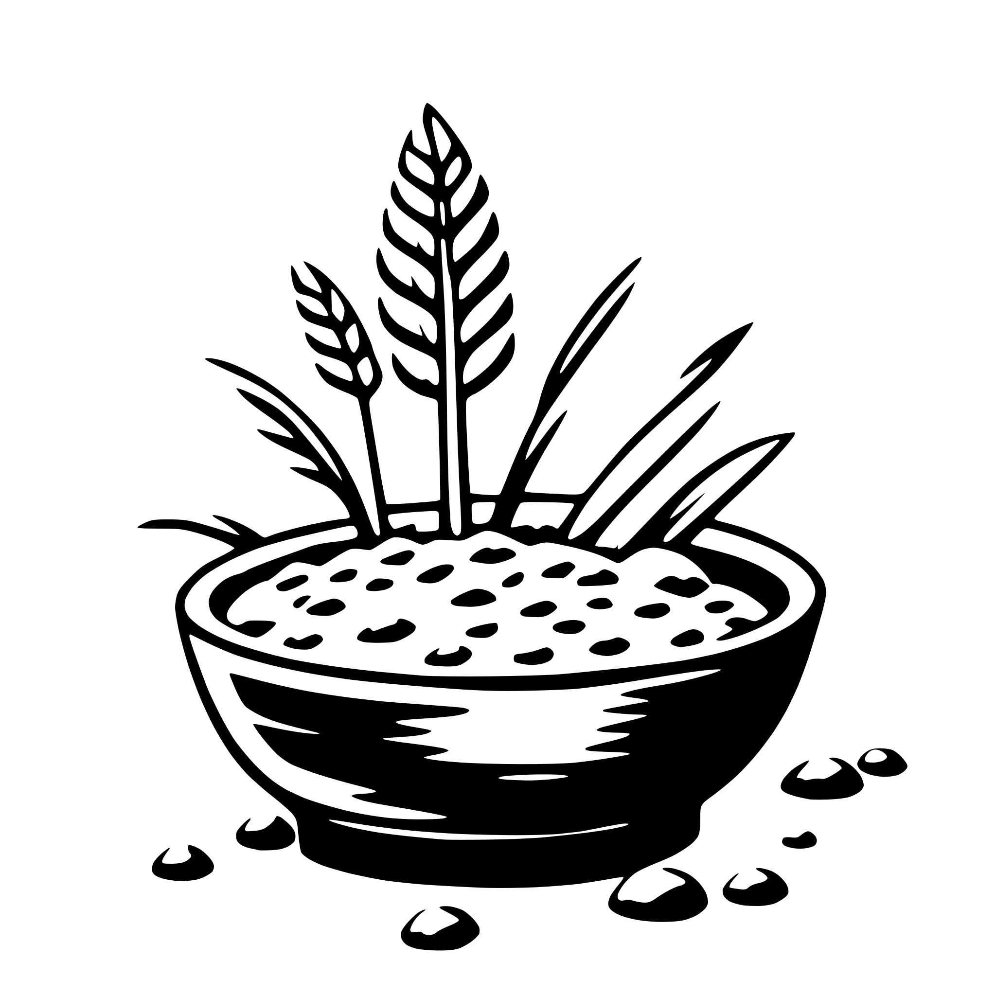 AI-generated SVG of 'rice'