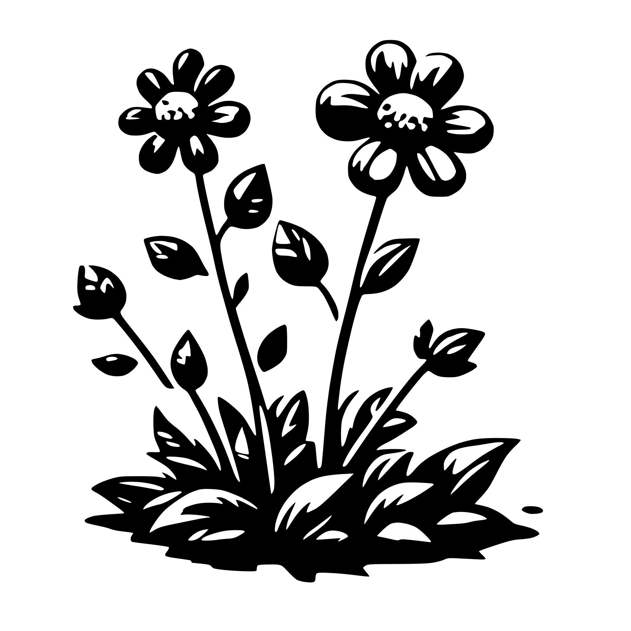 AI-generated SVG of 'flower pixelart'