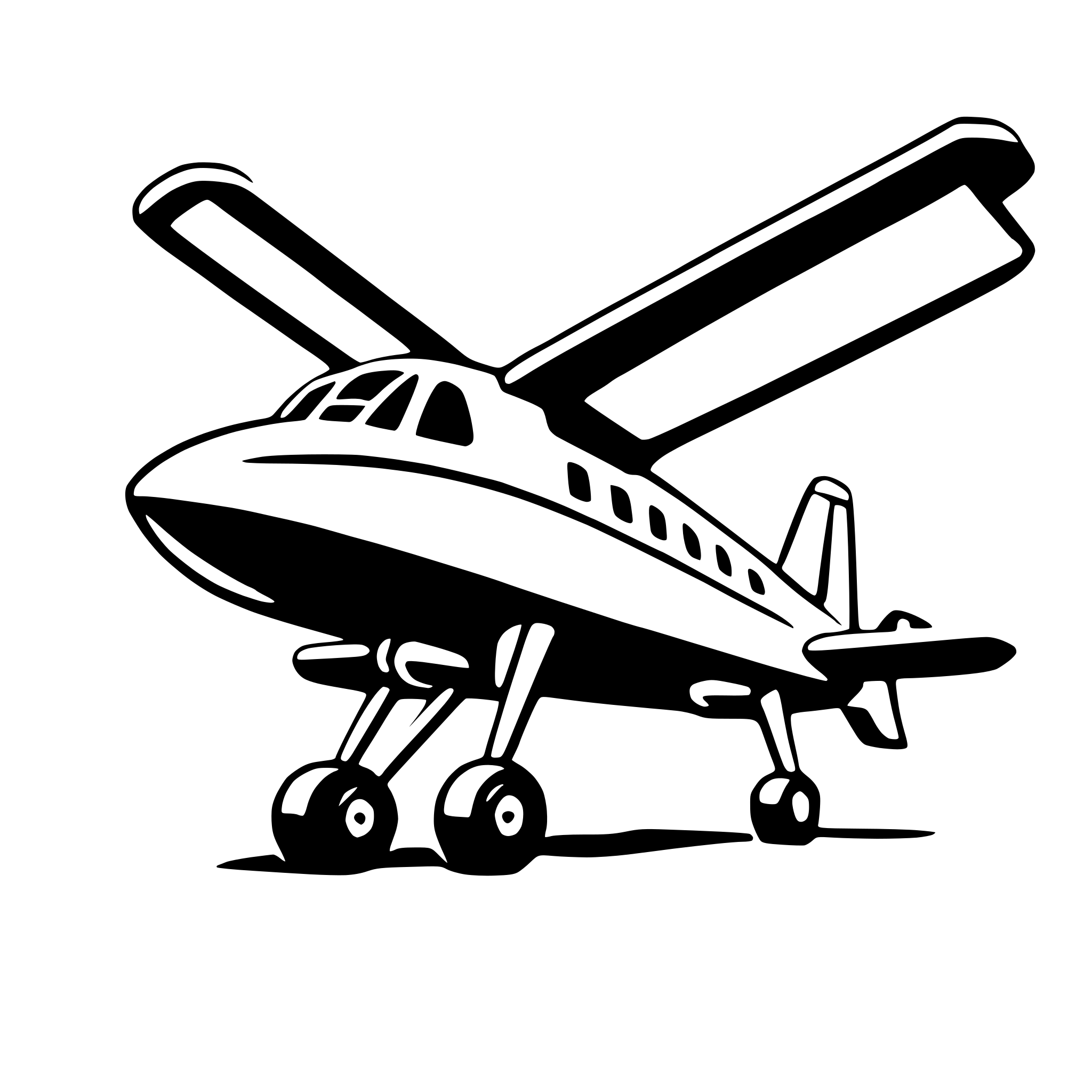 AI-generated SVG of 'multi-engine plane'