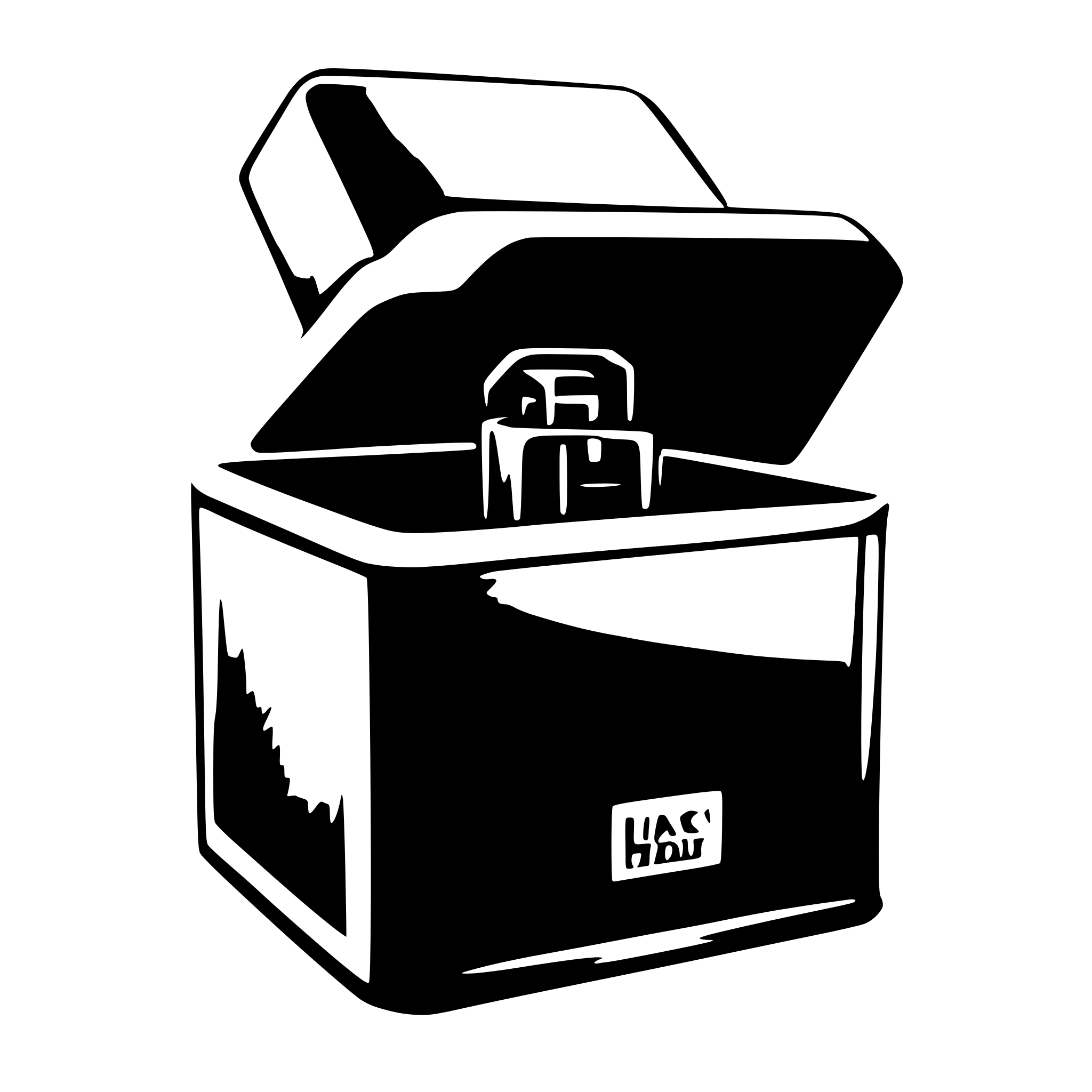 AI-generated SVG of a black box