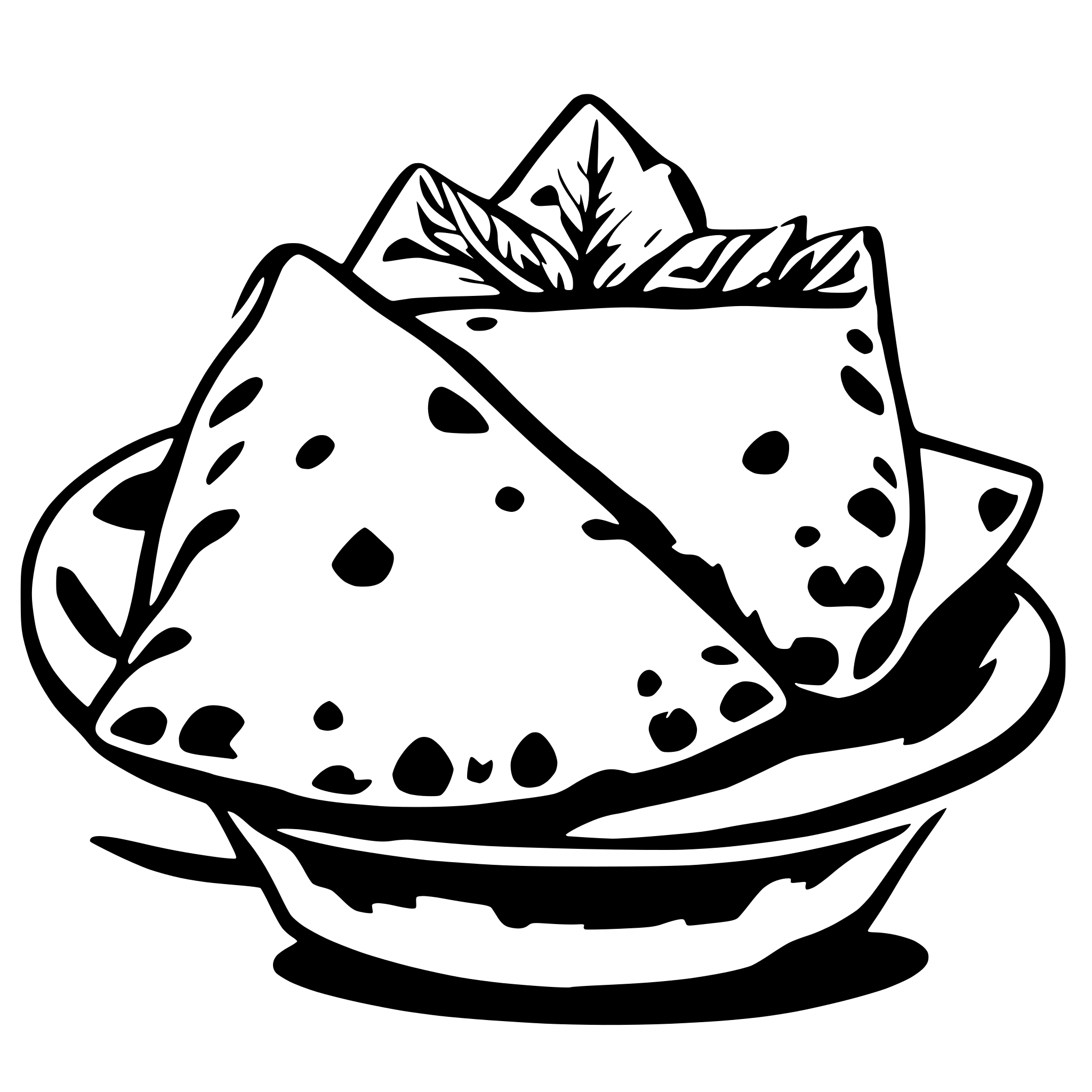 AI-generated SVG of a samosa
