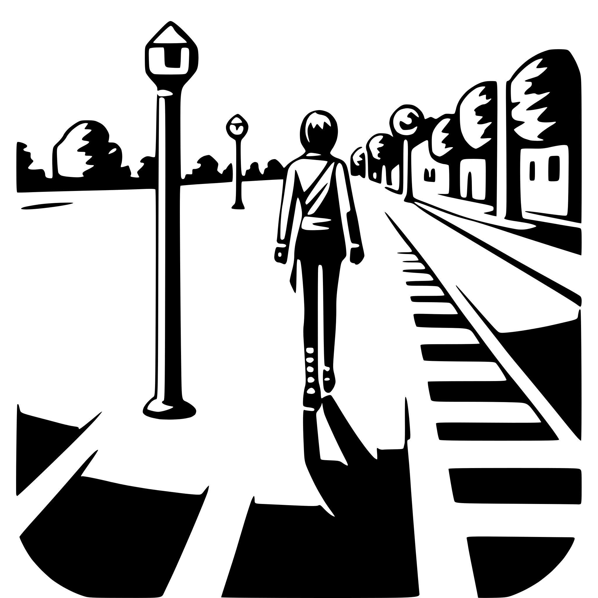 AI-generated SVG of a crosswalk