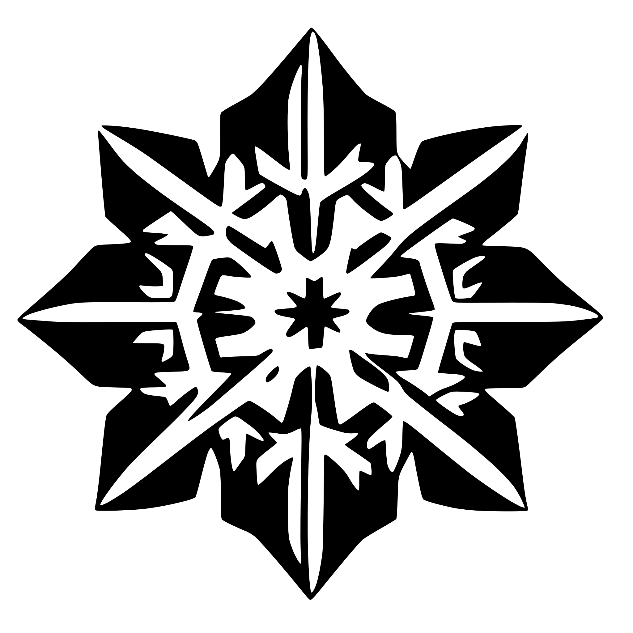 AI-generated SVG of a snowflake