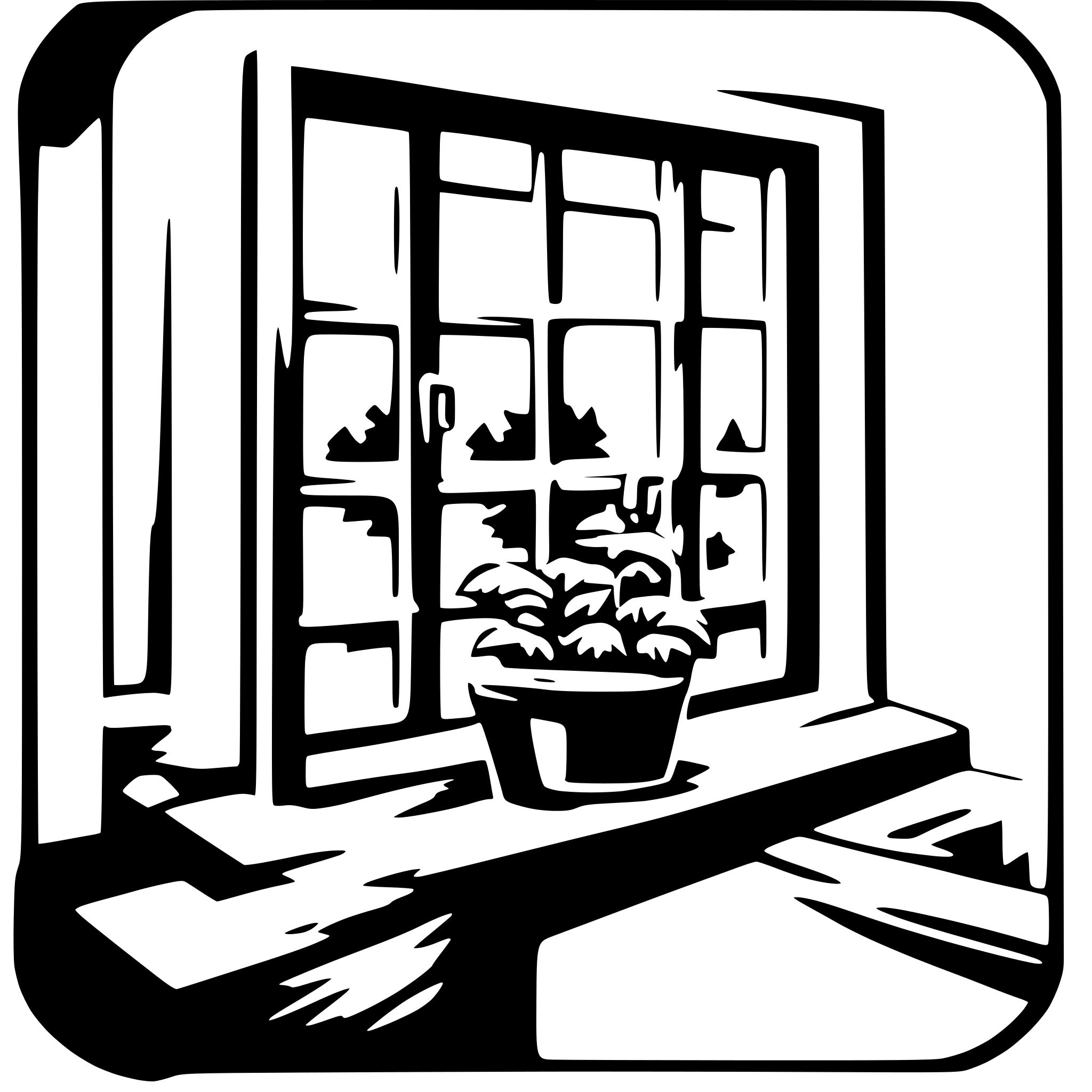 AI-generated SVG of 'fix the window'