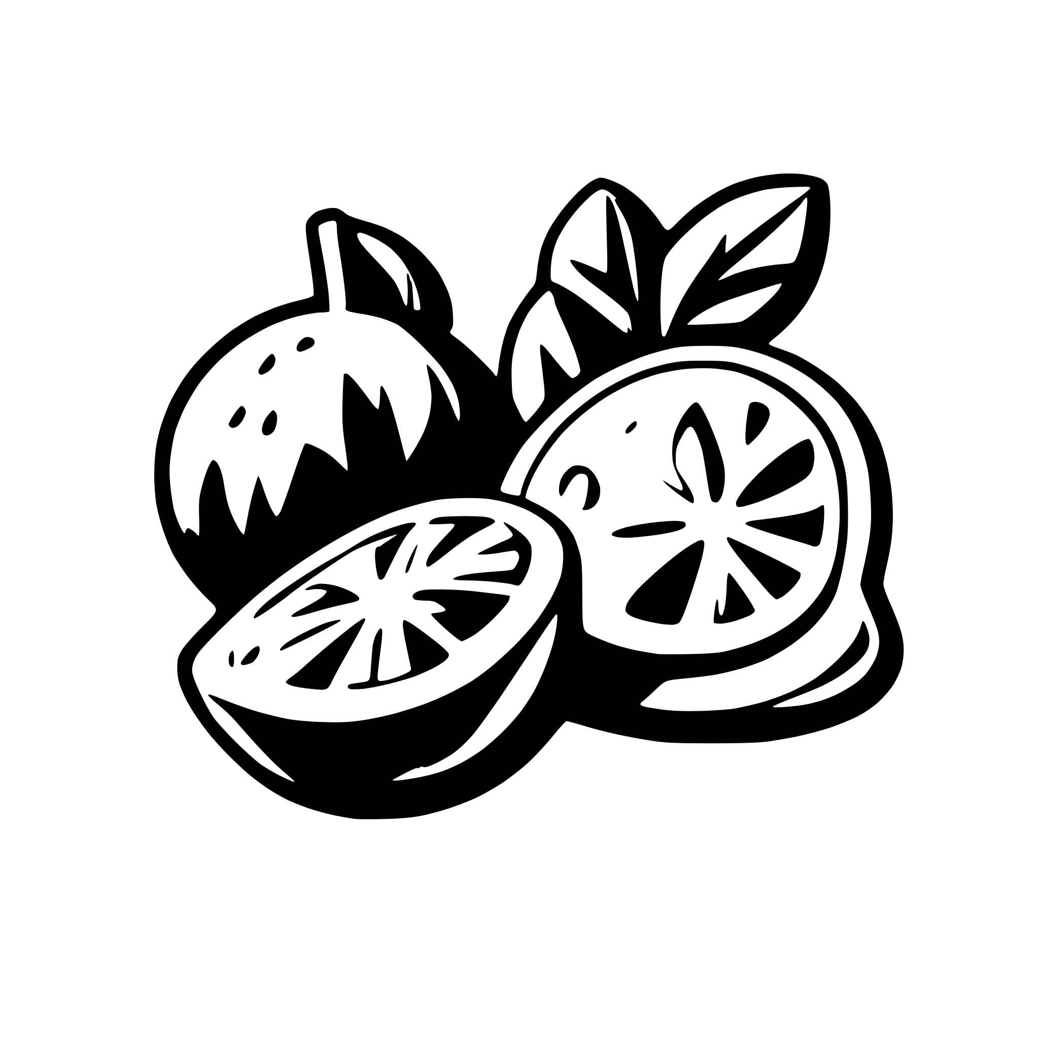 AI-generated SVG of 'citrus fruits, minimalist'