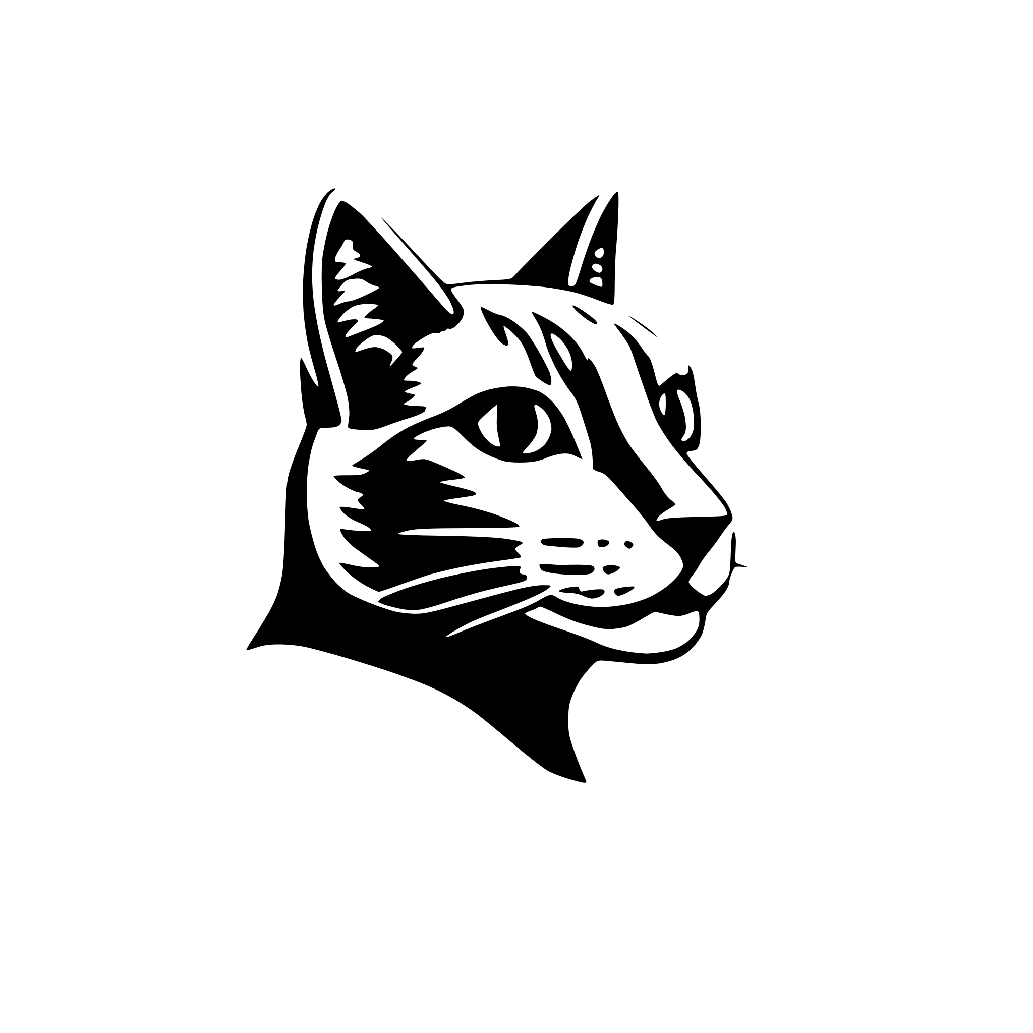 AI-generated SVG of 'cat'