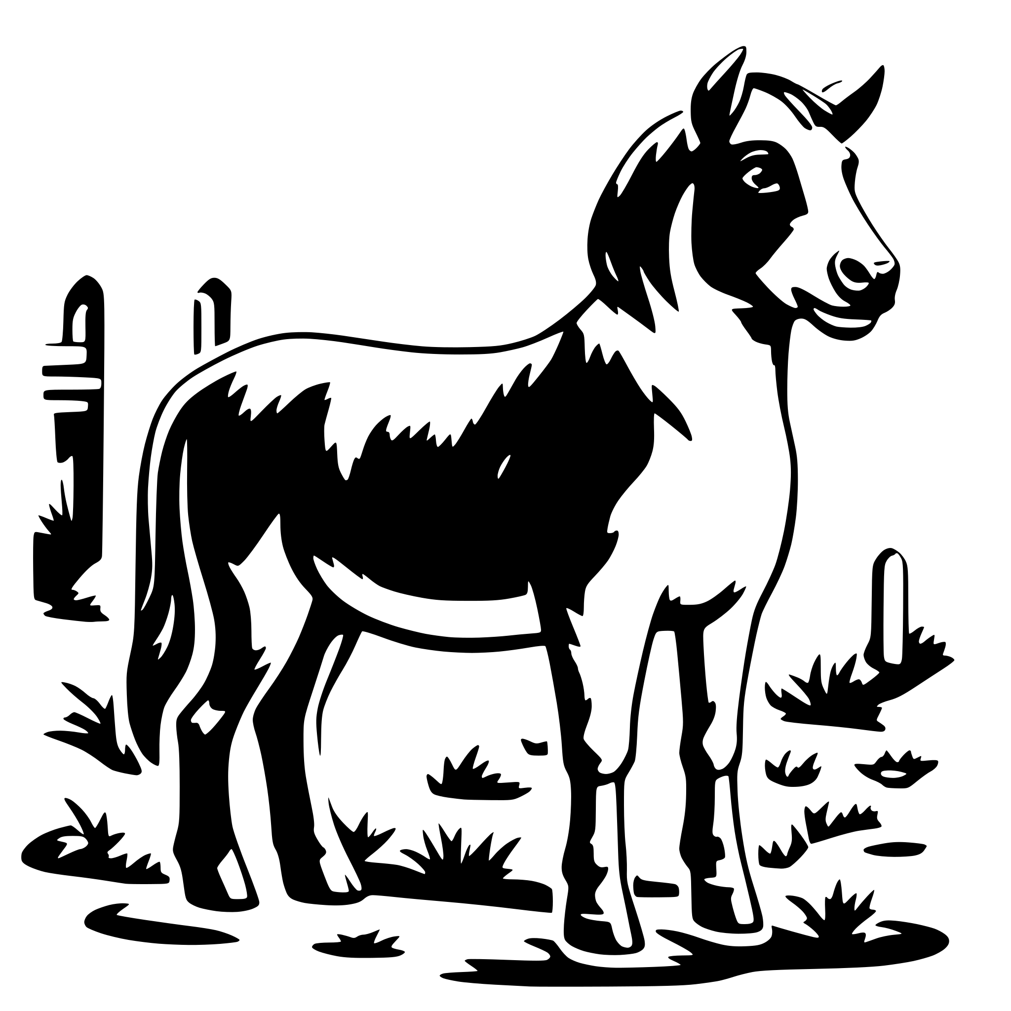 AI-generated SVG of 'domestic animals'
