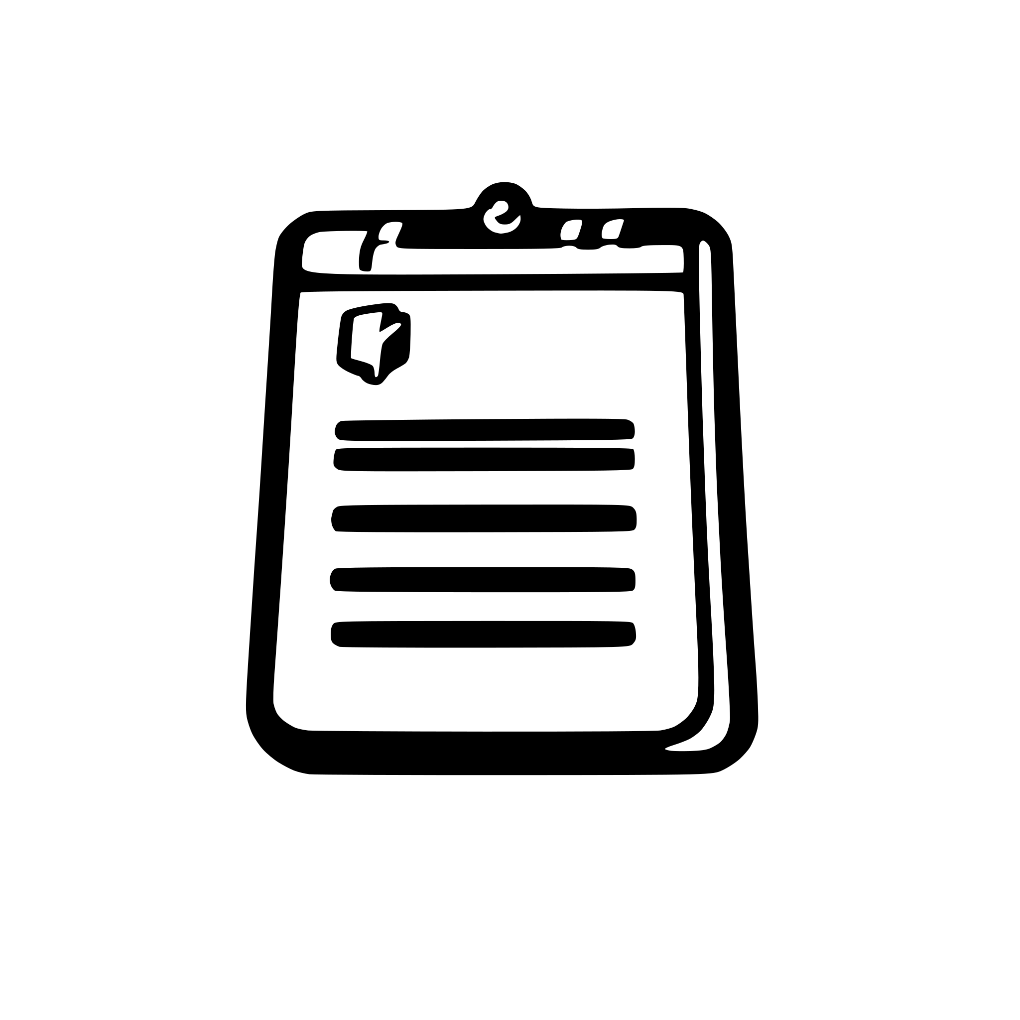 AI-generated SVG of a Icons that look like AI is writing notes on a notepad