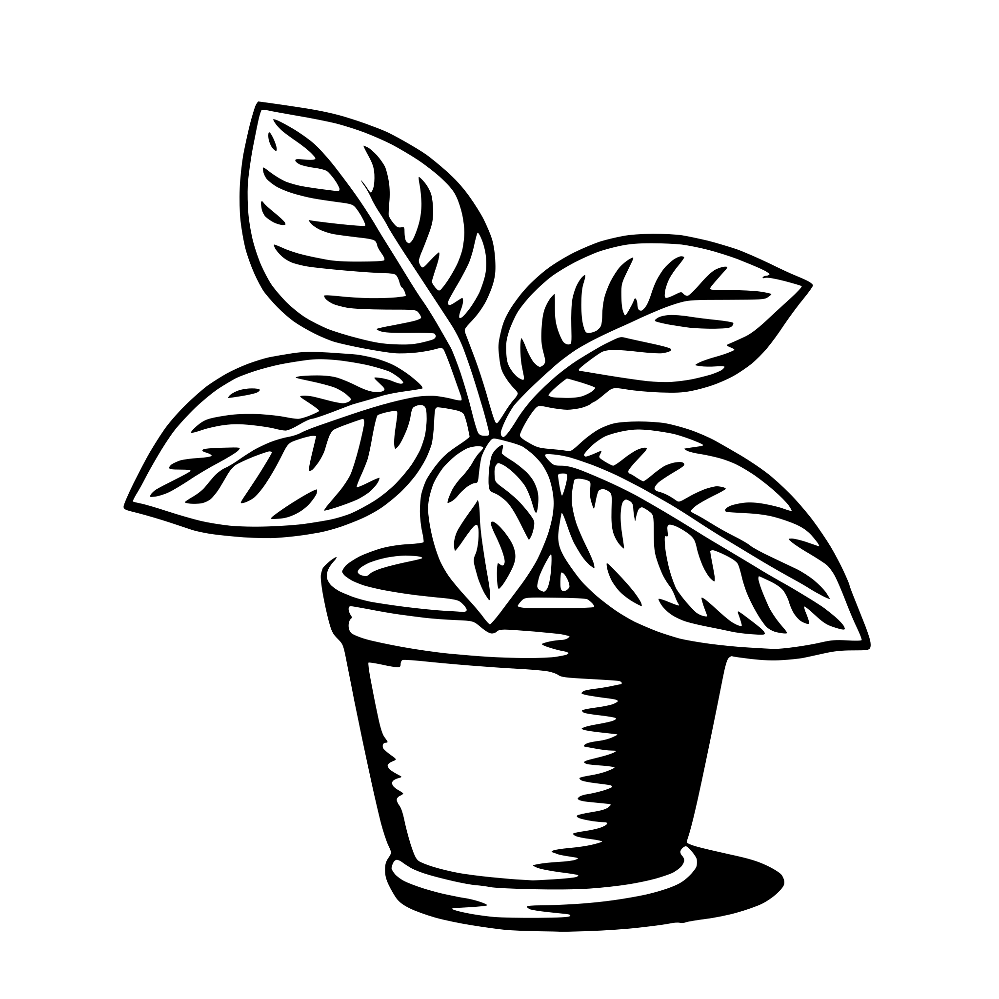 AI-generated SVG of 'basil'