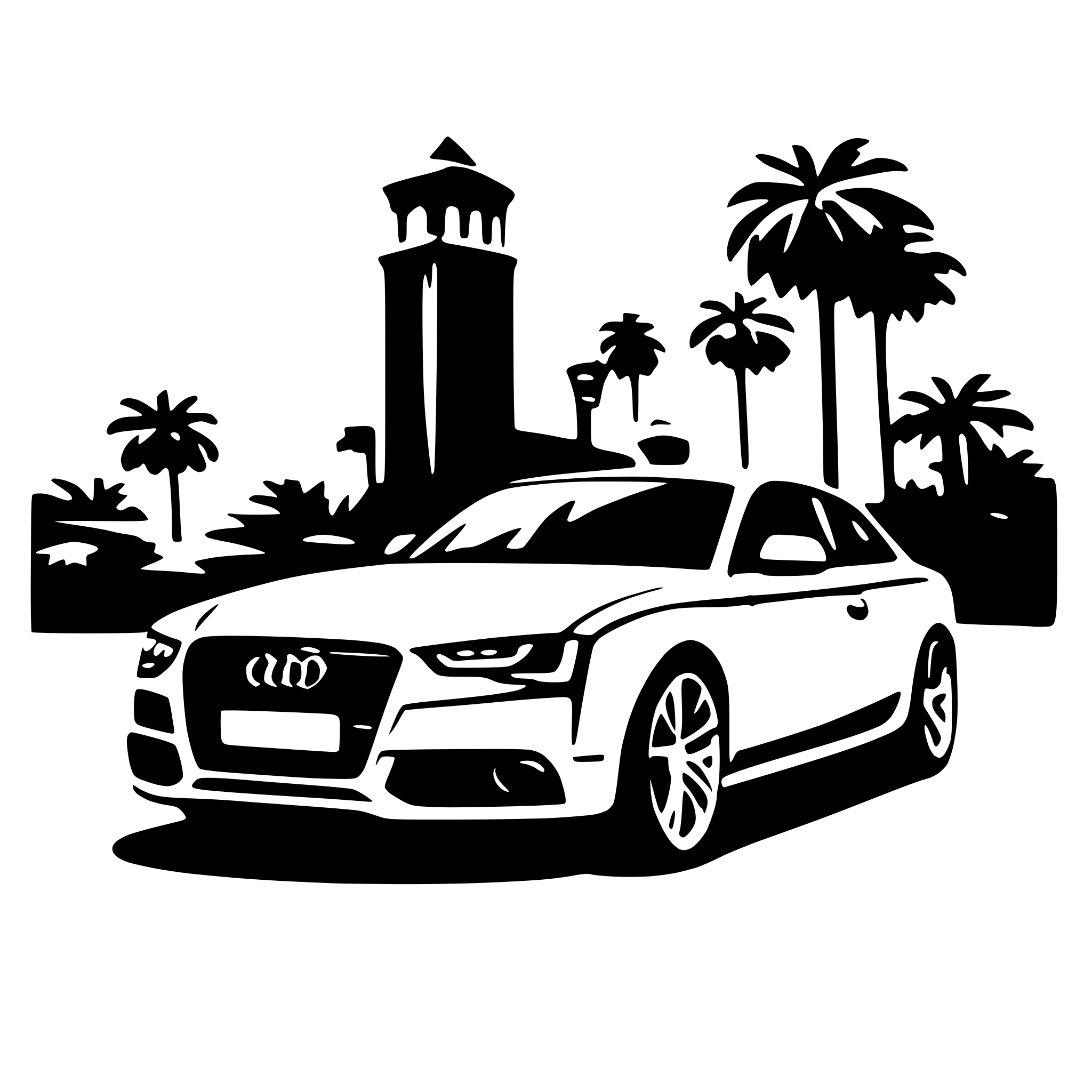 AI-generated SVG of a audi a5