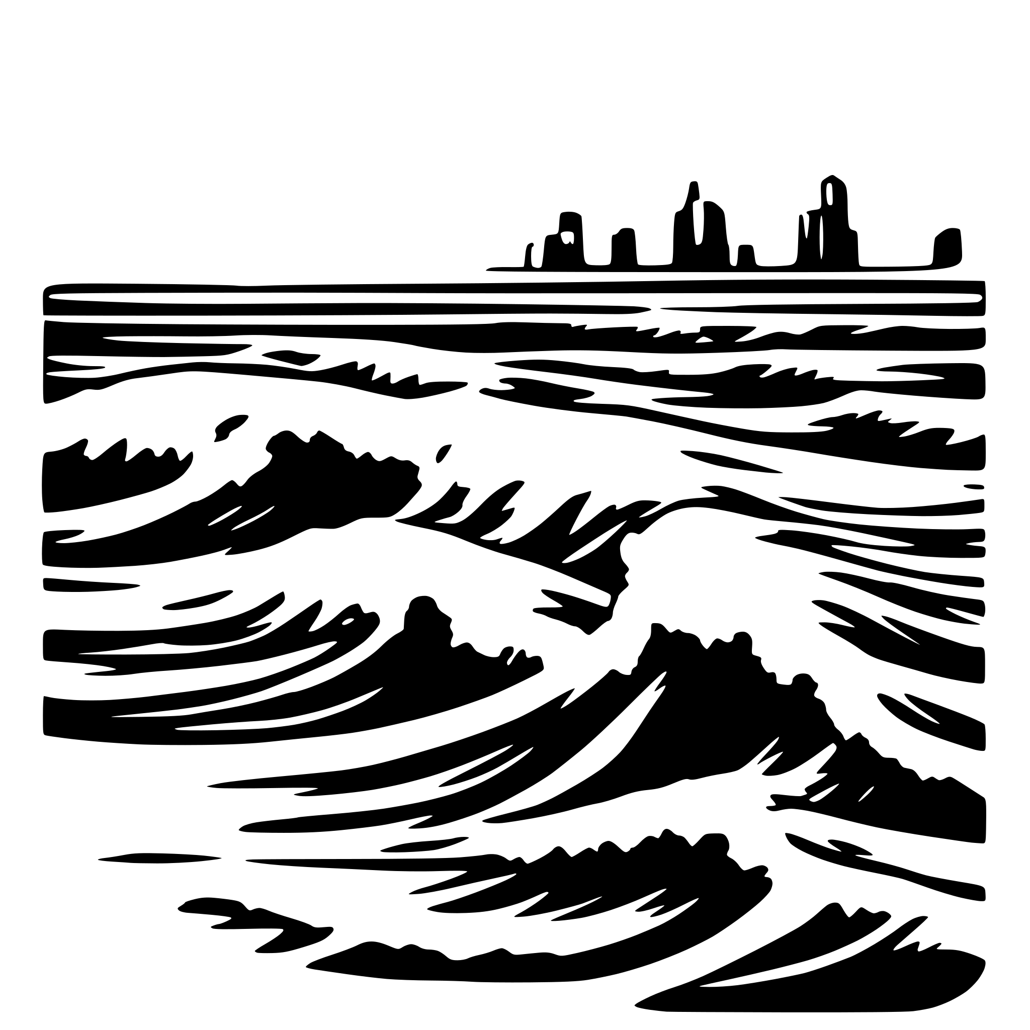 AI-generated SVG of a orange 4 wave
