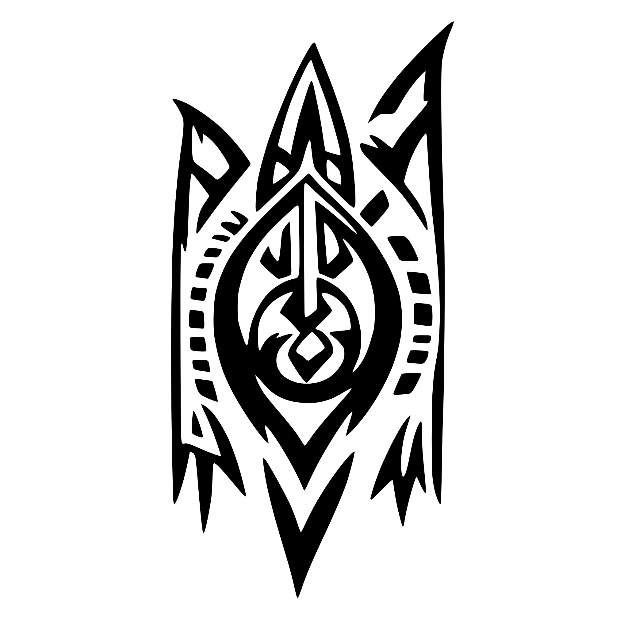 AI-generated SVG of 'tribal tatoo'