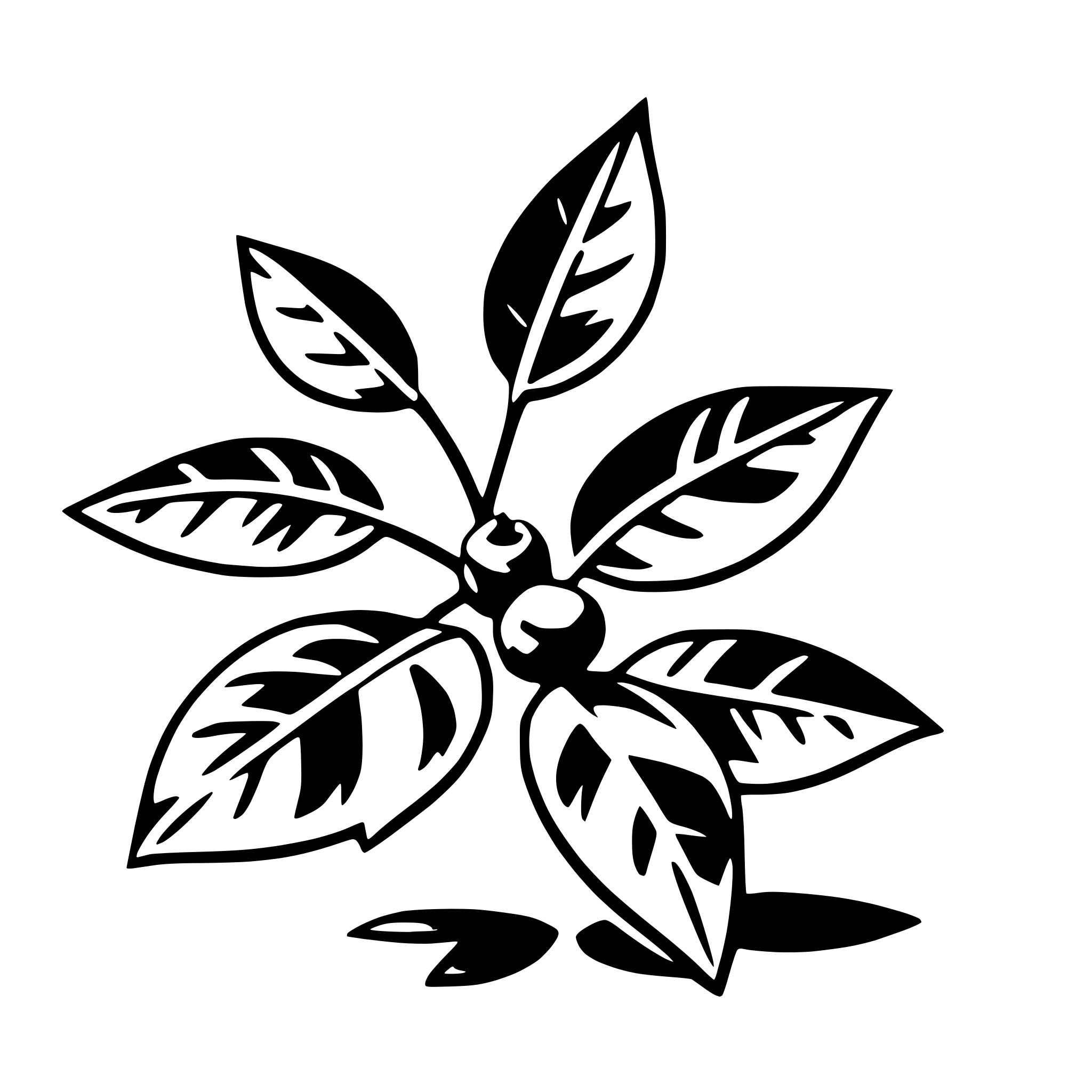 AI-generated SVG of a holly