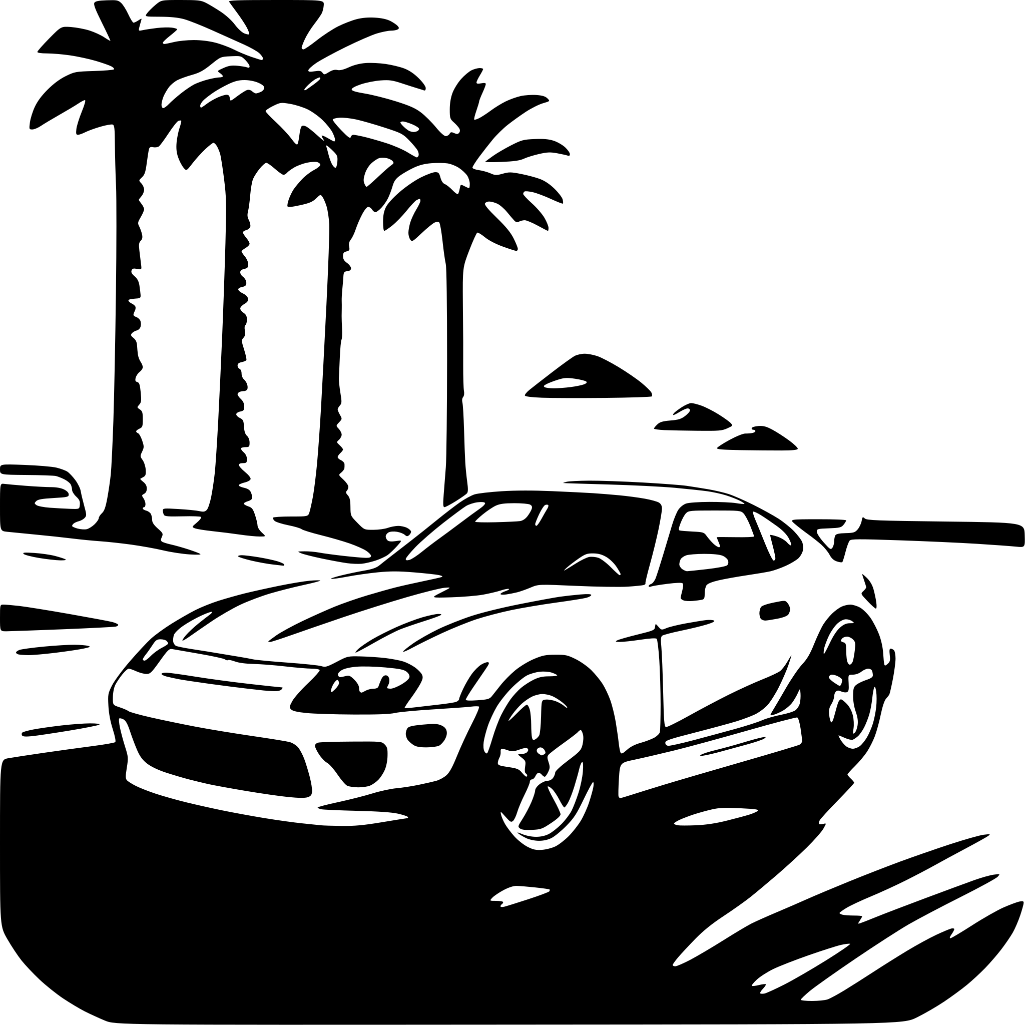 AI-generated SVG of a toyota supra