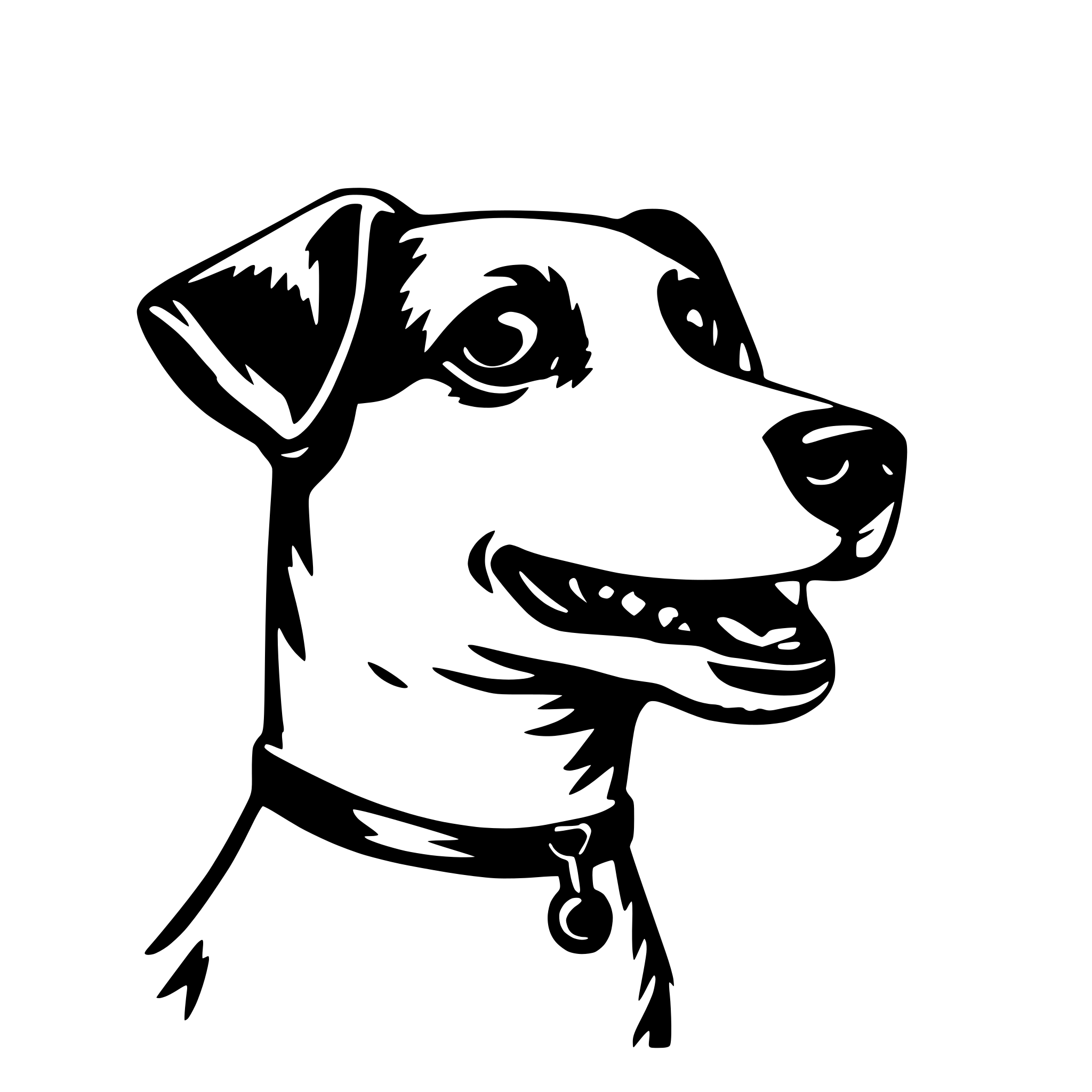 AI-generated SVG of 'Cute dog jack russell'